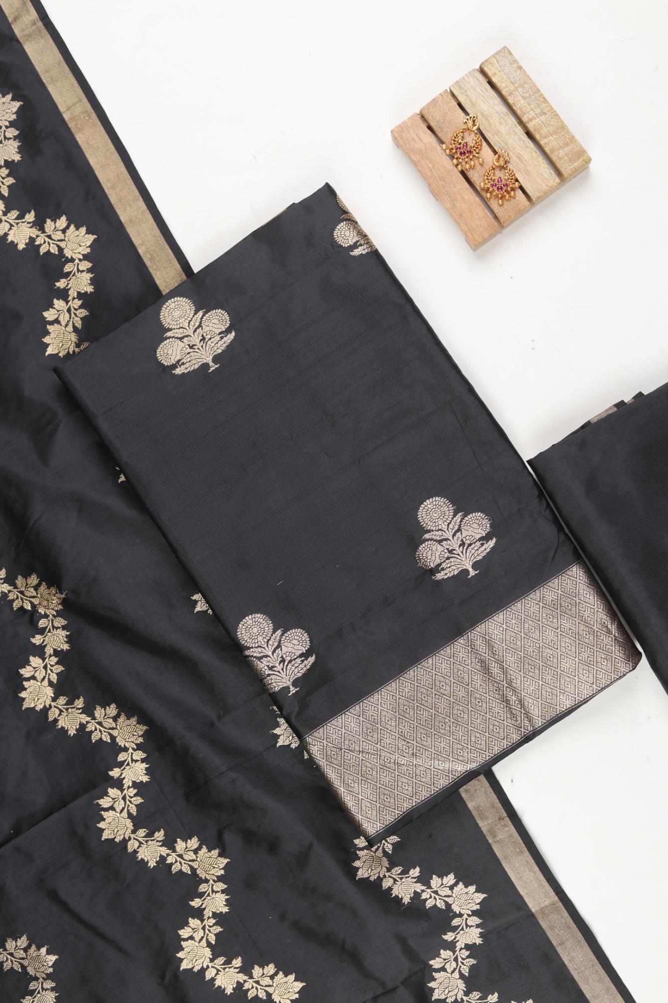 Pure Katan Banarasi Silk  Set -03