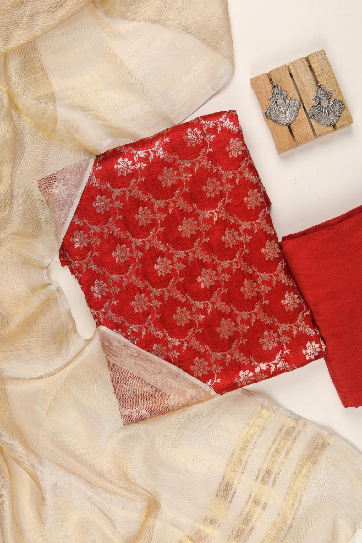 Pure Raw Silk Set -07
