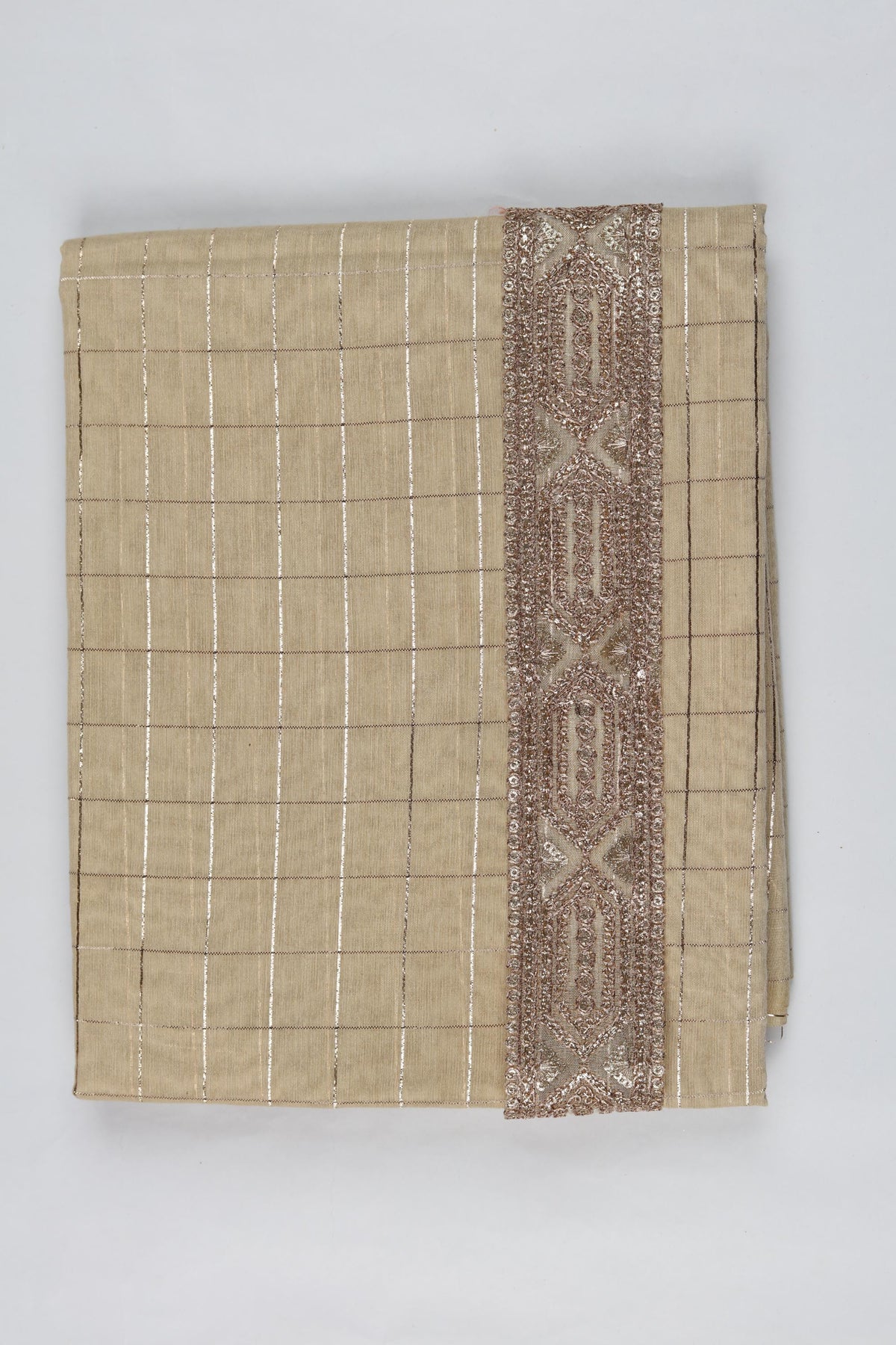 Cotton 3 Piece Unstitched Suit Set – Classic Ethnic Style-450