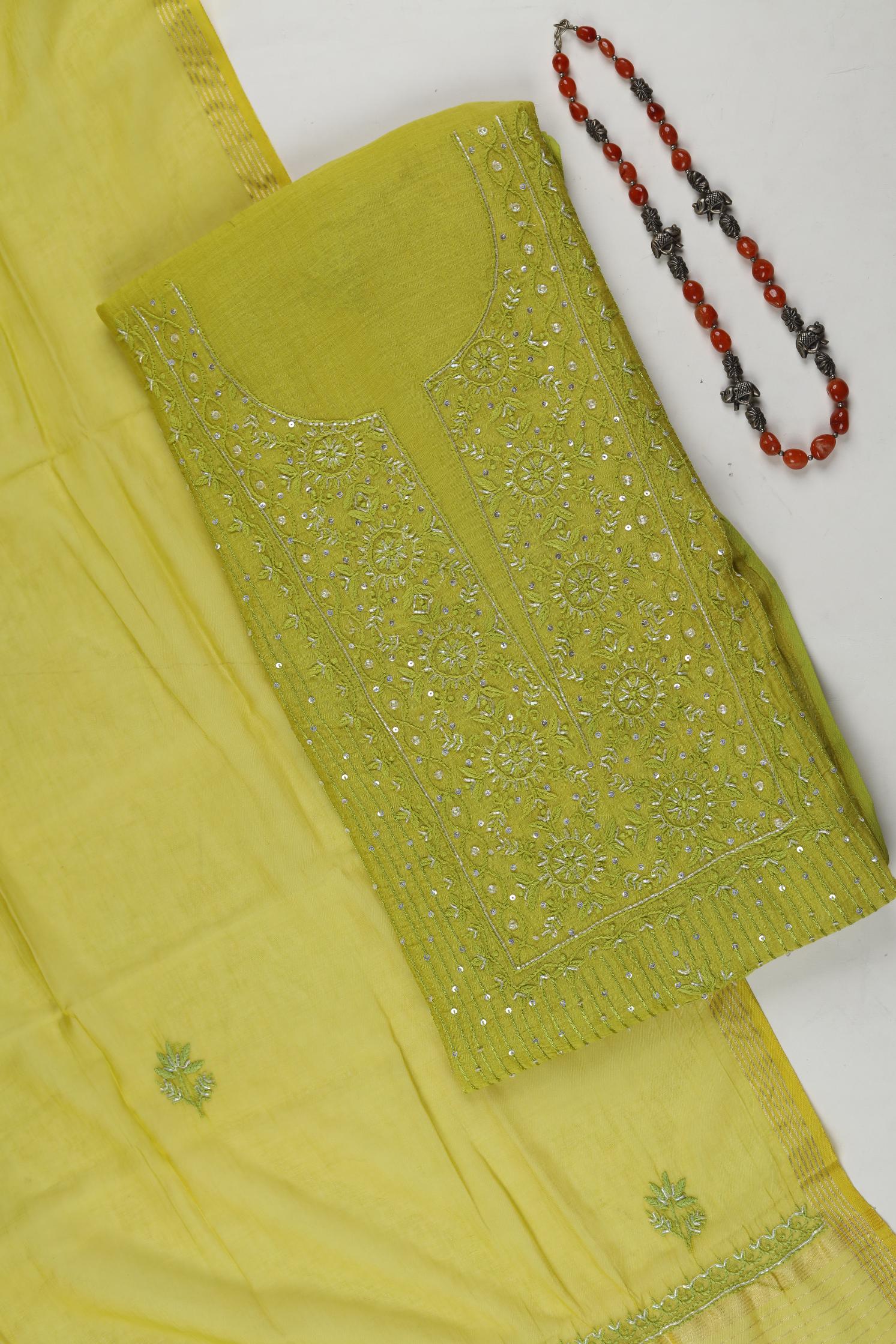 Mul Chanderi Set -40