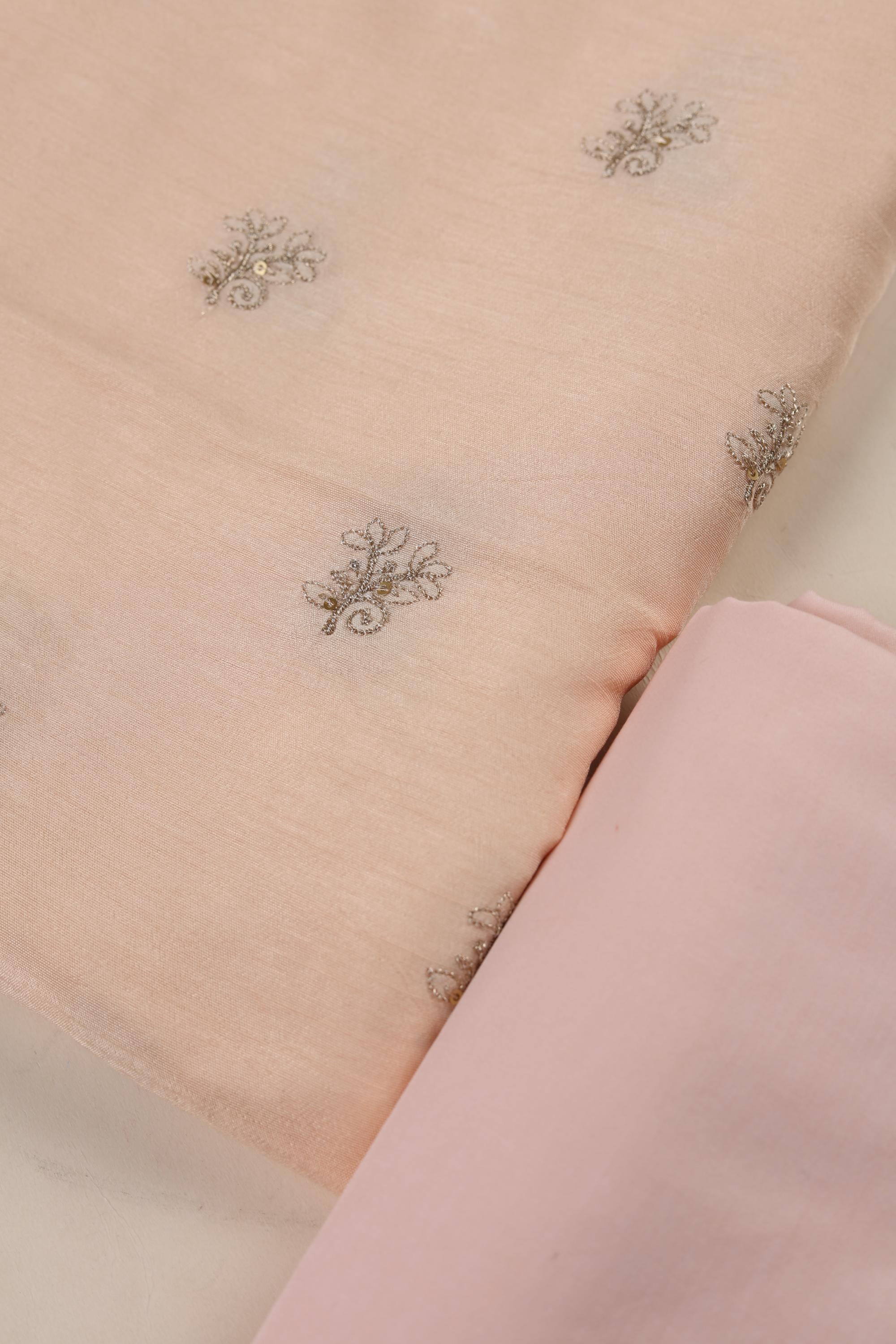 Embroided Blended silk  Set -51