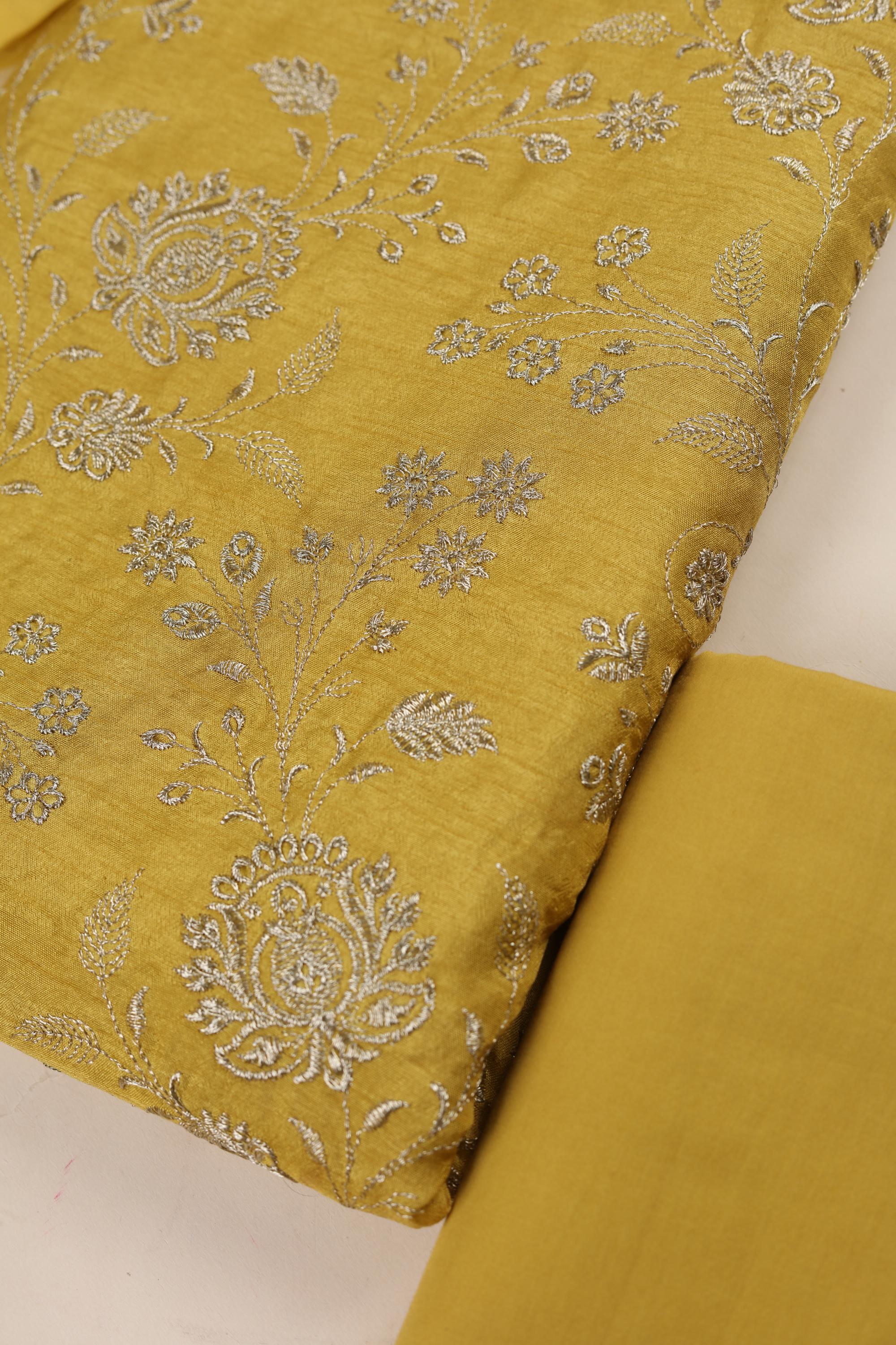 Embroided Blended silk  Set -52