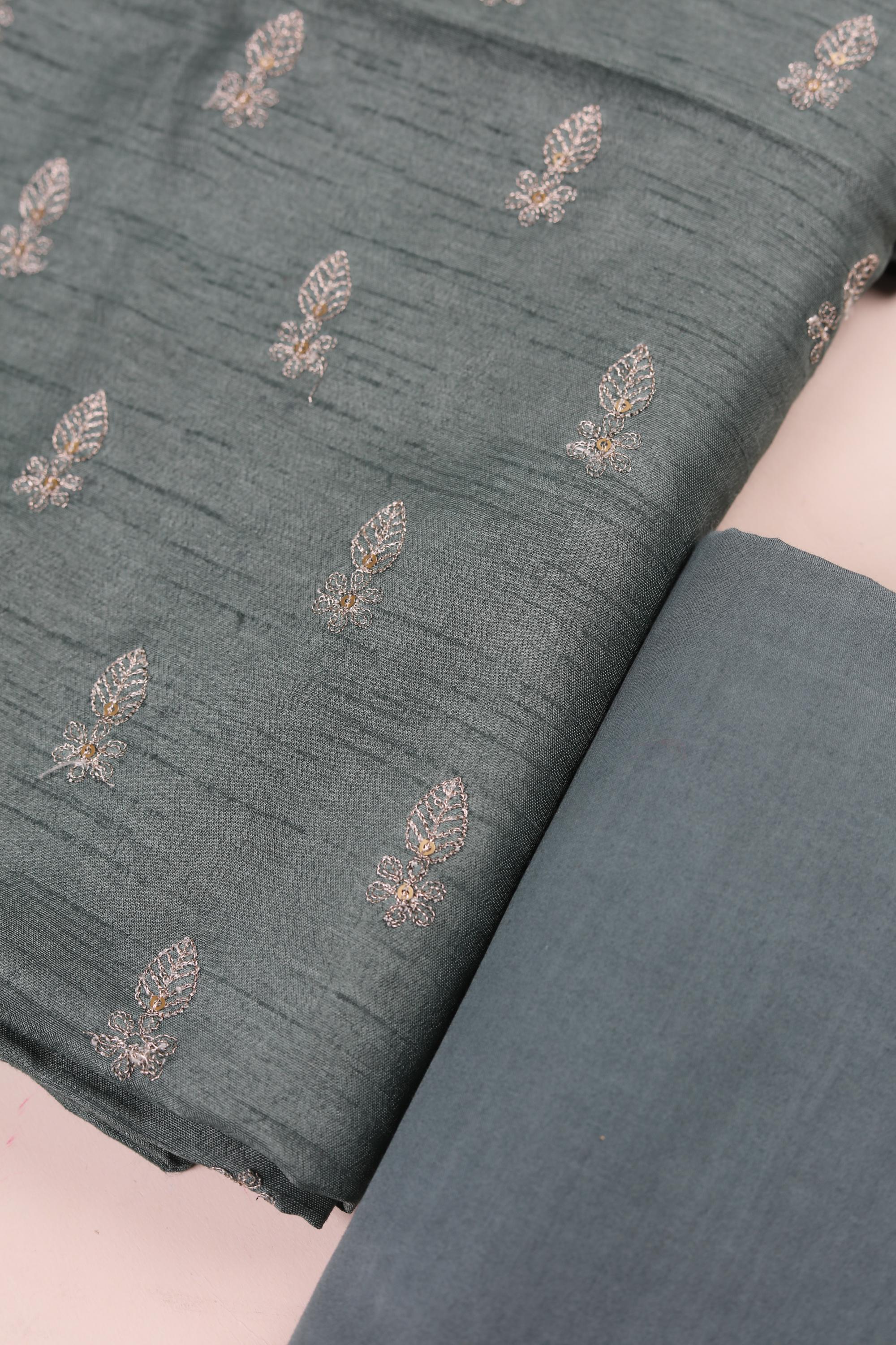 Embroided Blended silk  Set -53