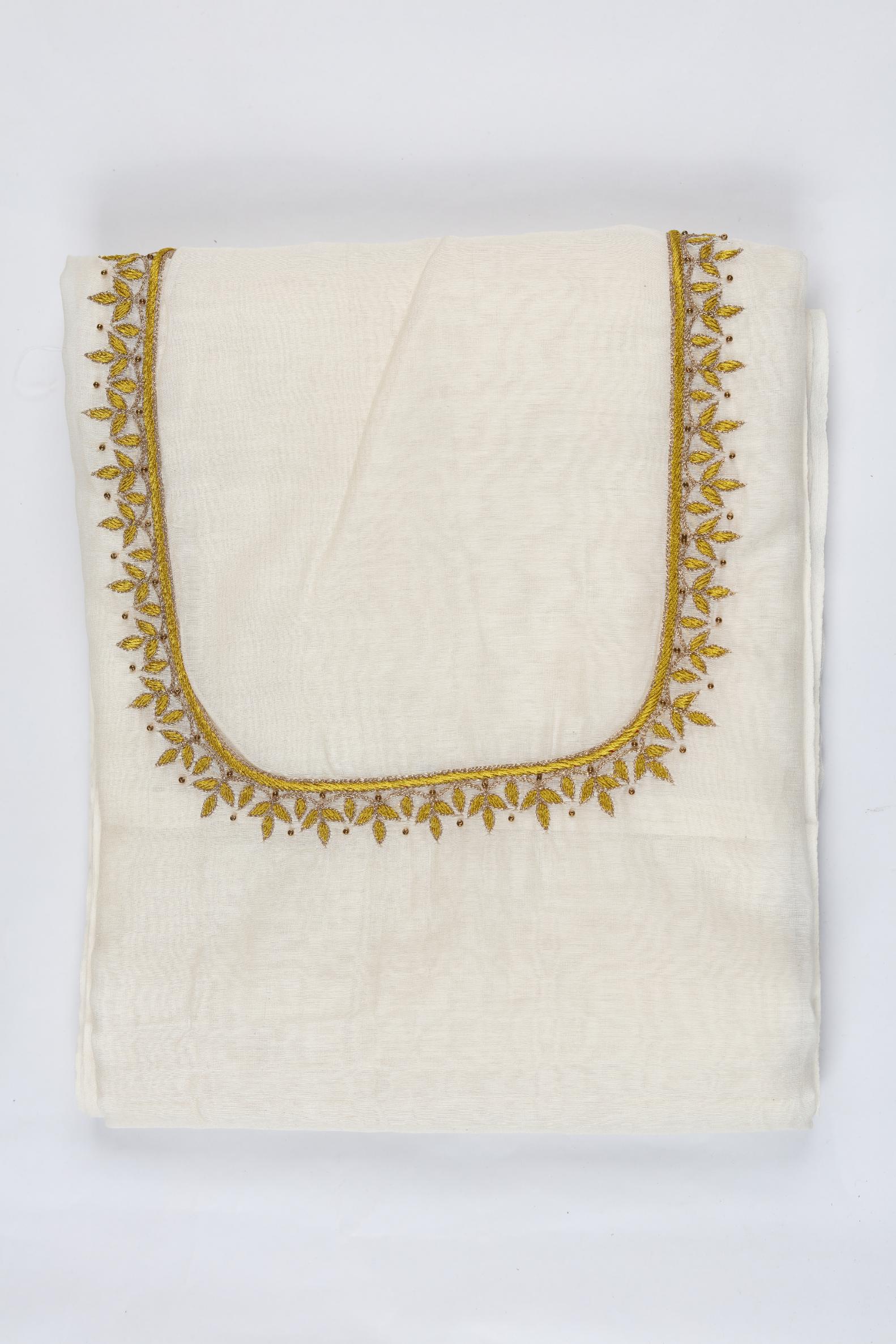 Chanderi 3 Piece Unstitched Suit Set – Elegant Ethnic Design-309