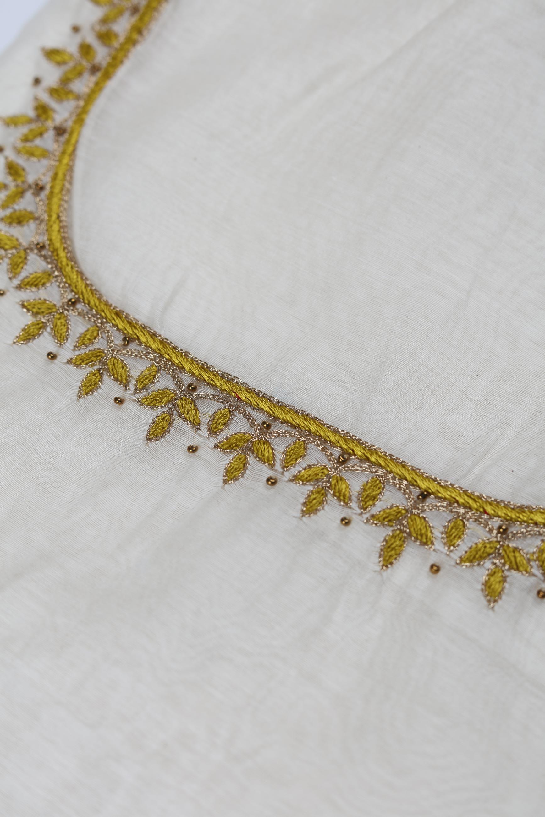 Chanderi 3 Piece Unstitched Suit Set – Elegant Ethnic Design-309