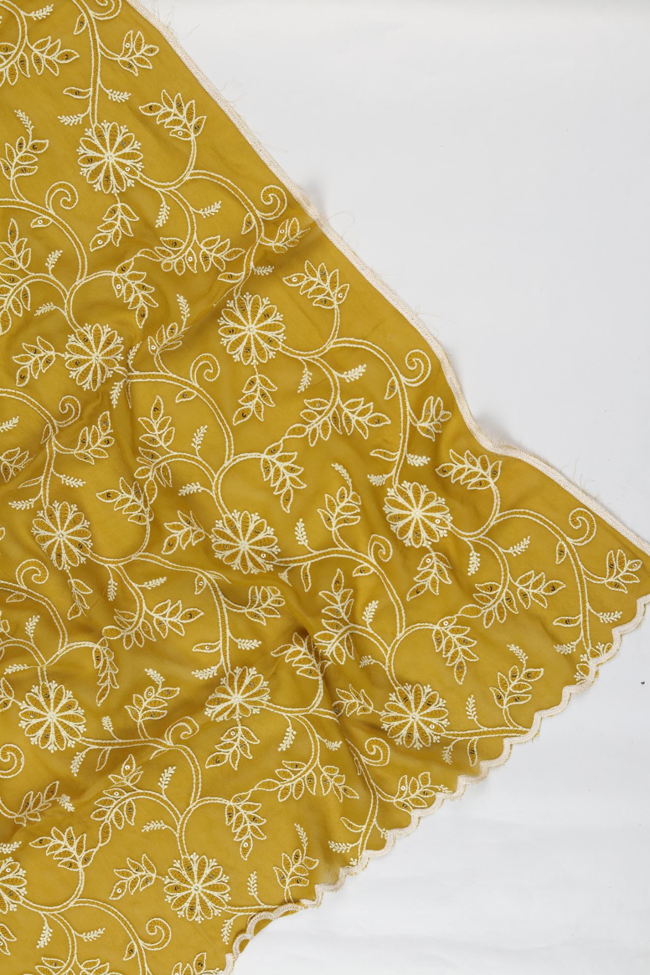 Chanderi 3 Piece Unstitched Suit Set – Elegant Ethnic Design-309