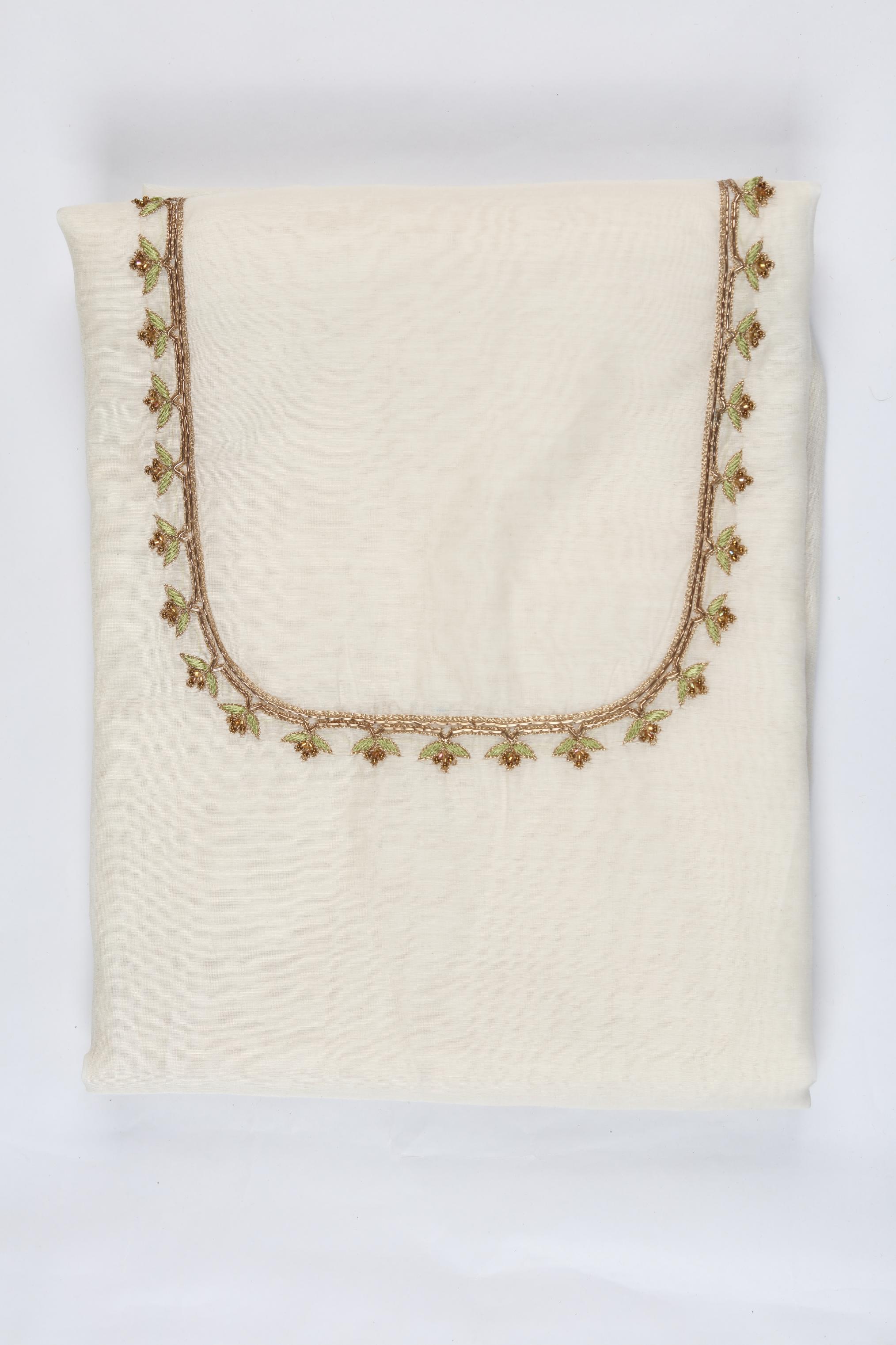 Chanderi 3 Piece Unstitched Suit Set – Elegant Ethnic Design-310