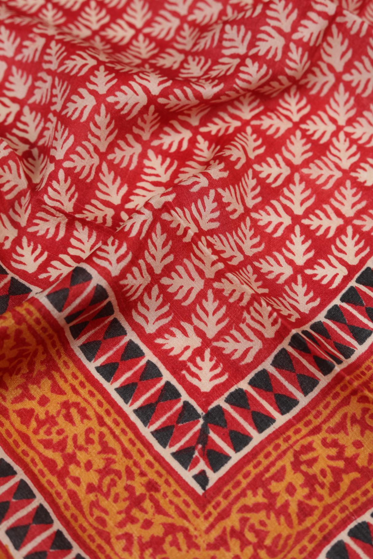 Chanderi 3 Piece Unstitched Suit Set – Elegant Ethnic Design-311