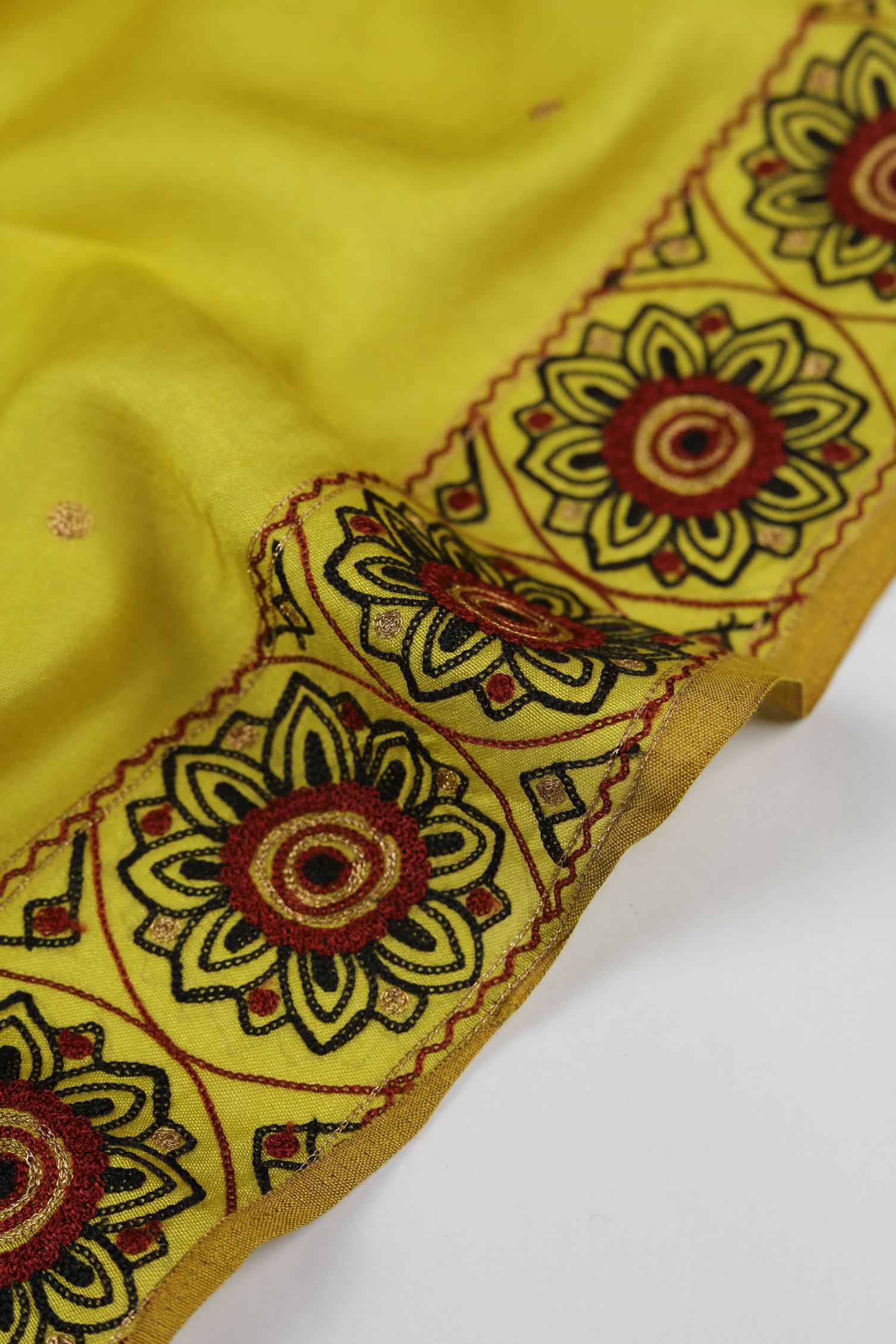 Cotton Silk 2 Piece Unstitched Kurta & Dupatta Set – Elegant Ethnic Design-317