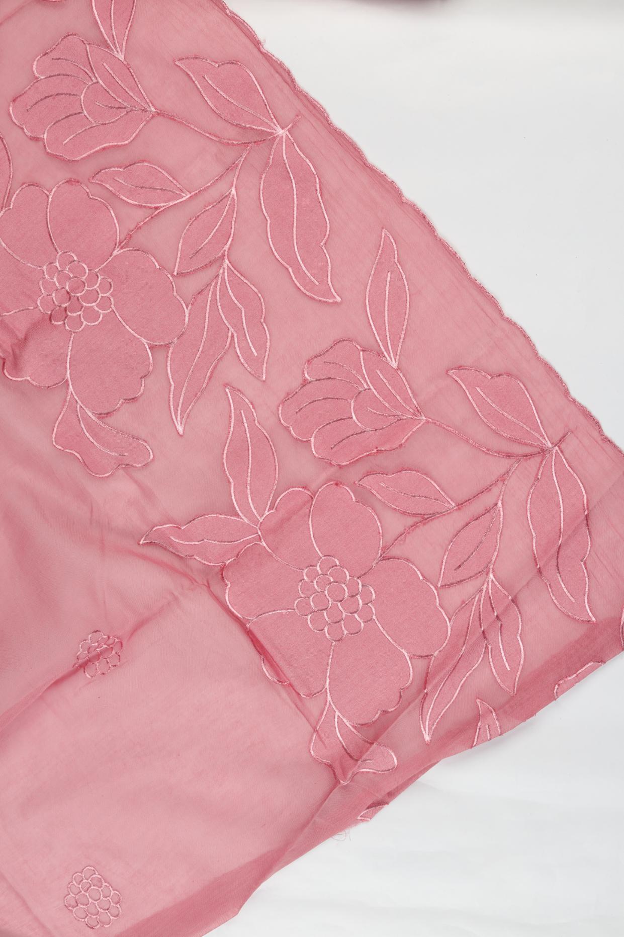 Chanderi 3 Piece Unstitched Suit Set – Elegant Ethnic Design-318