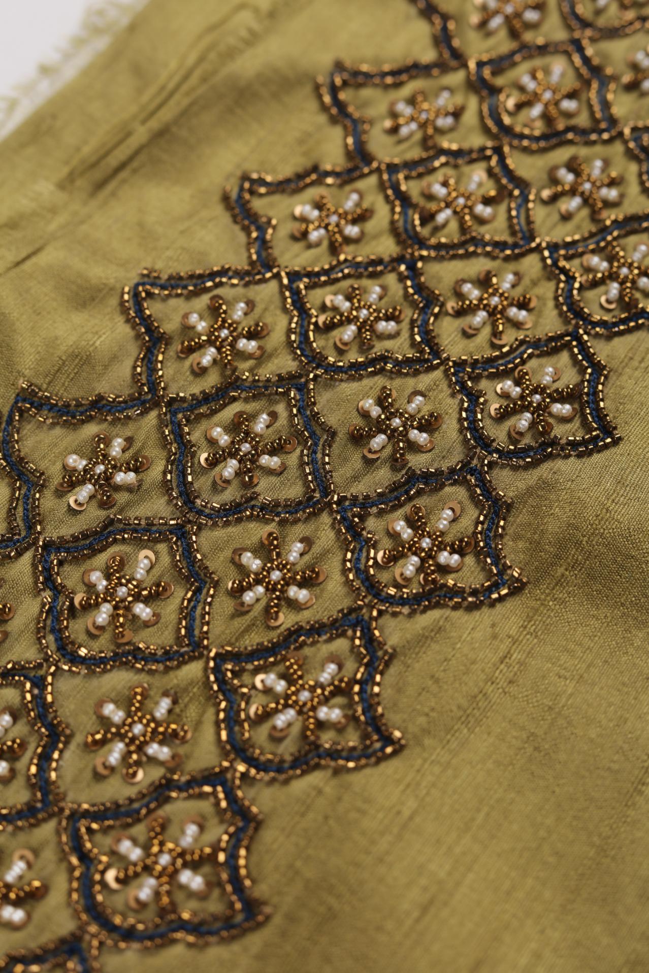 Raw Silk 3 Piece Unstitched Suit Set – Classic Ethnic Wear320