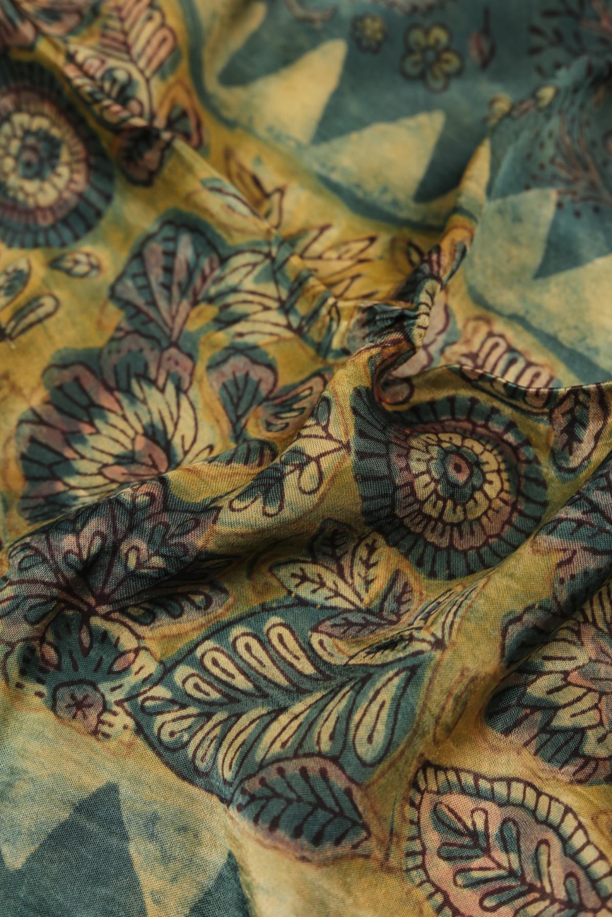 Premium Tussar Modal 2 Piece Unstitched Kurta & Dupatta Set – Traditional Weave-323