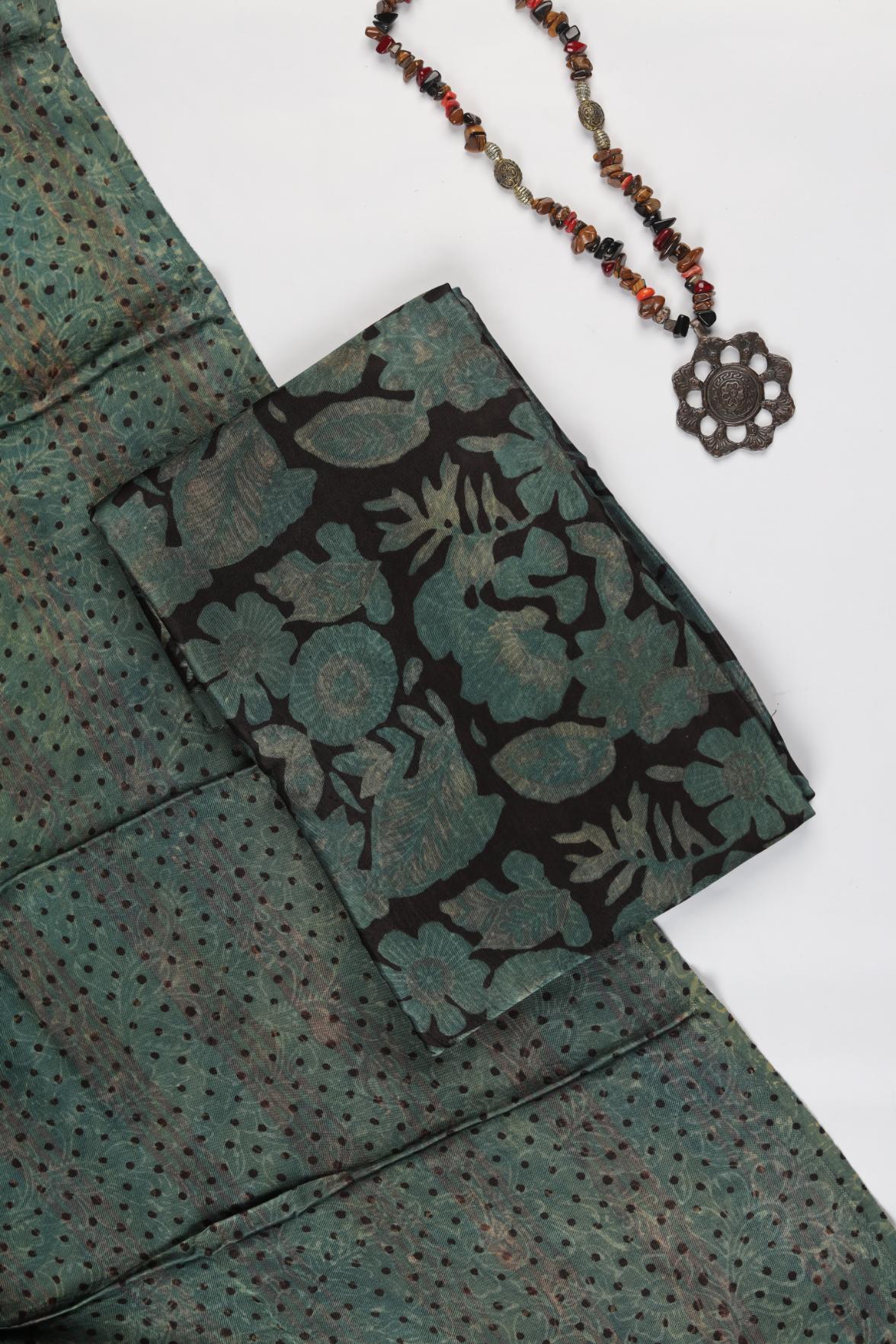 Premium Tussar Modal 2 Piece Unstitched Kurta & Dupatta Set – Traditional Weave-324