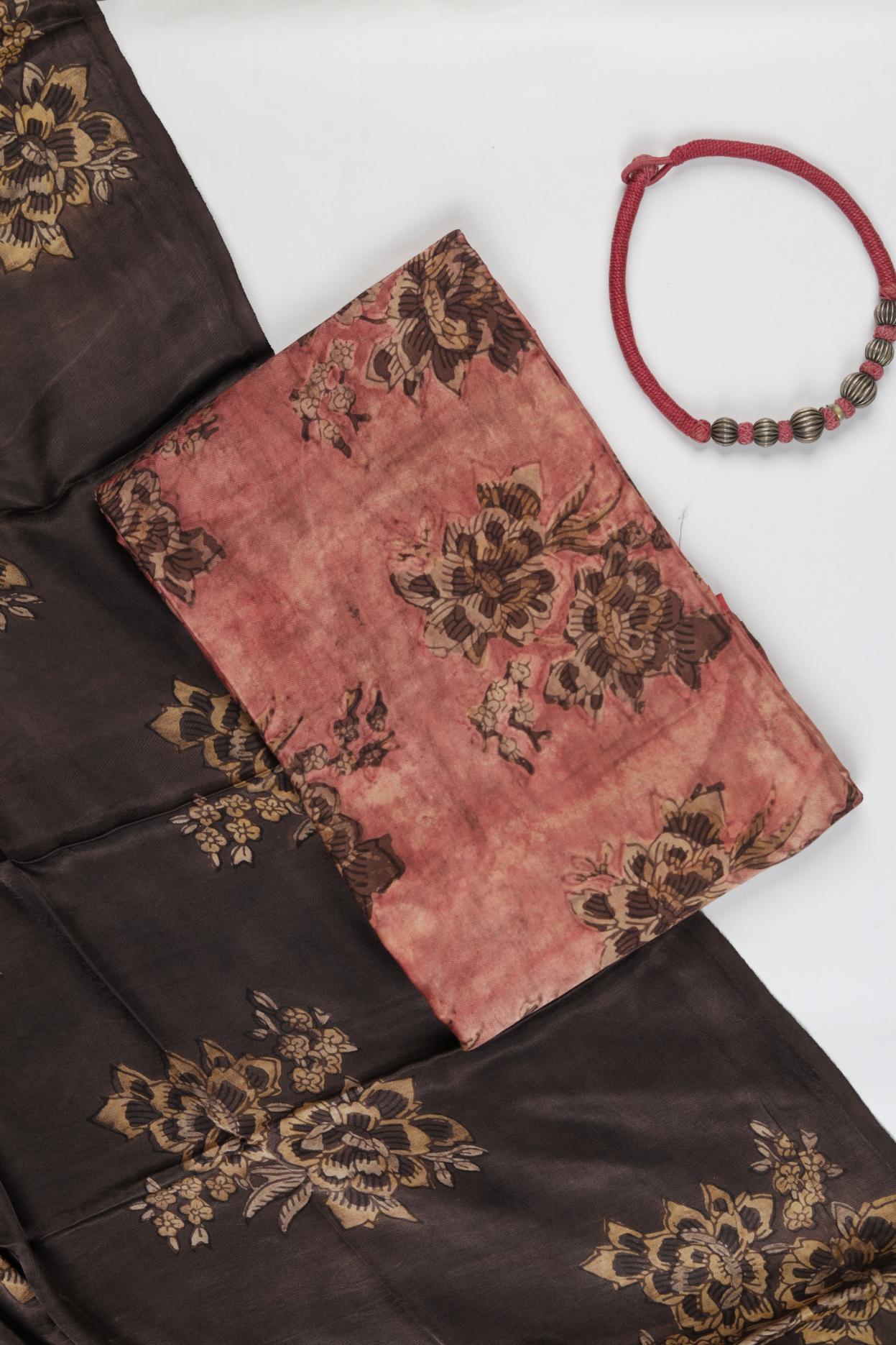 Premium Tussar Modal 2 Piece Unstitched Kurta & Dupatta Set – Traditional Weave-326