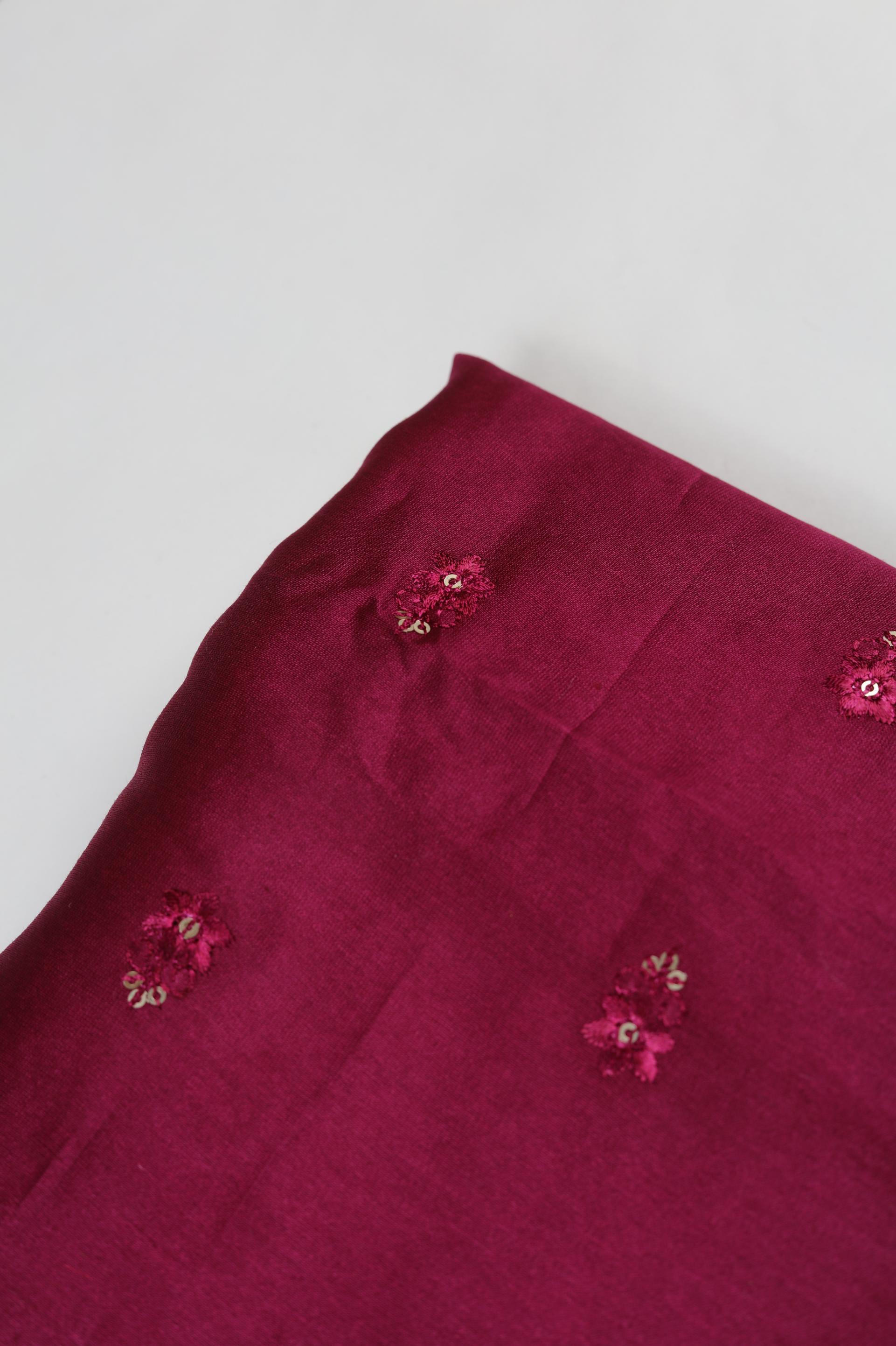 Chanderi 3 Piece Unstitched Suit Set – Traditional Weave-337