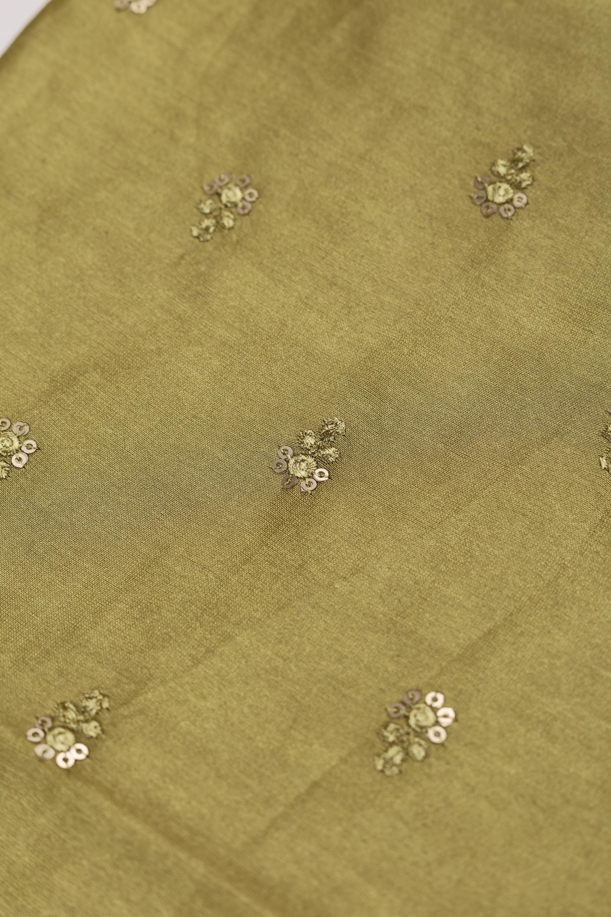 Chanderi 3 Piece Unstitched Suit Set – Traditional Weave-347