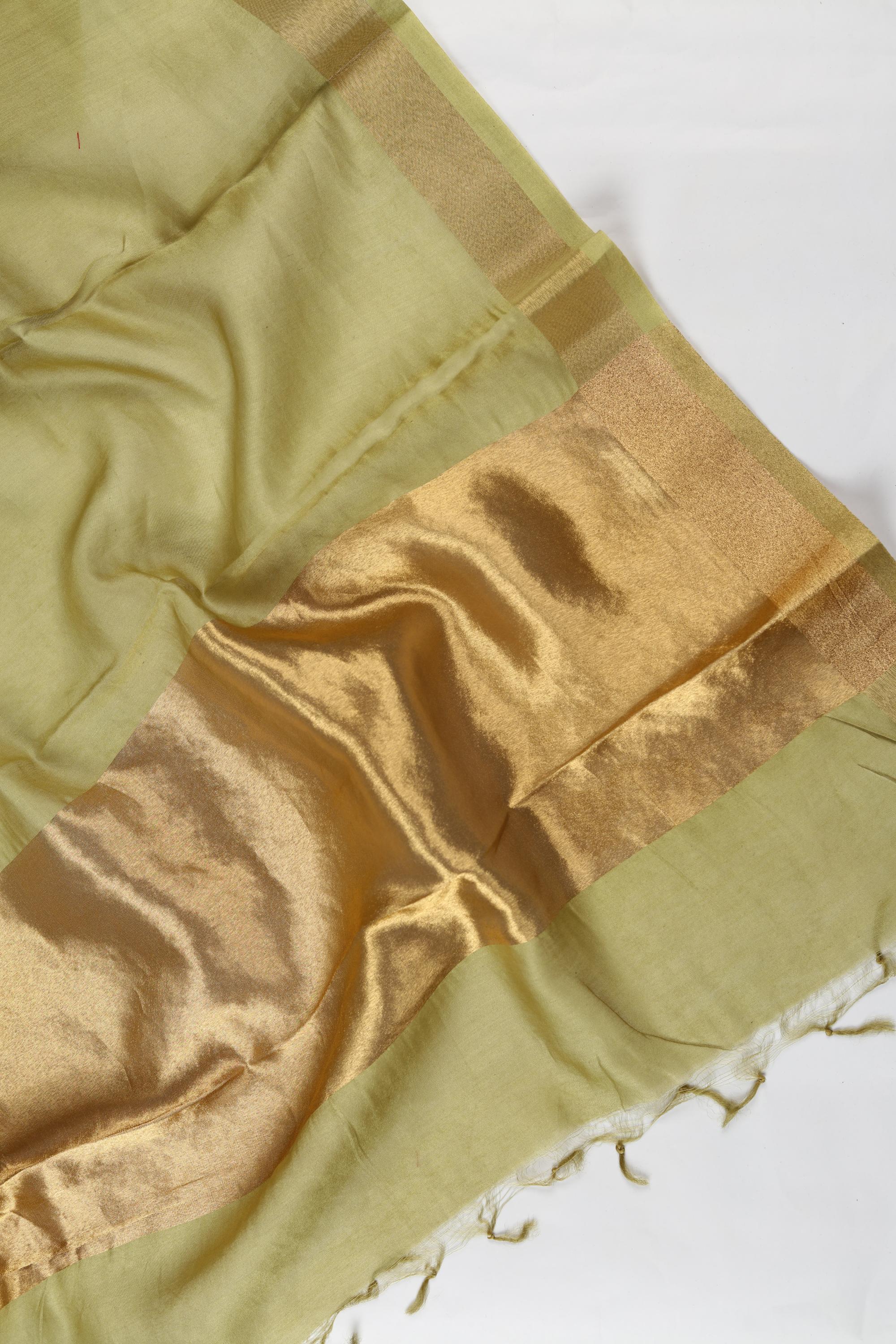 Chanderi 3 Piece Unstitched Suit Set – Traditional Weave-347