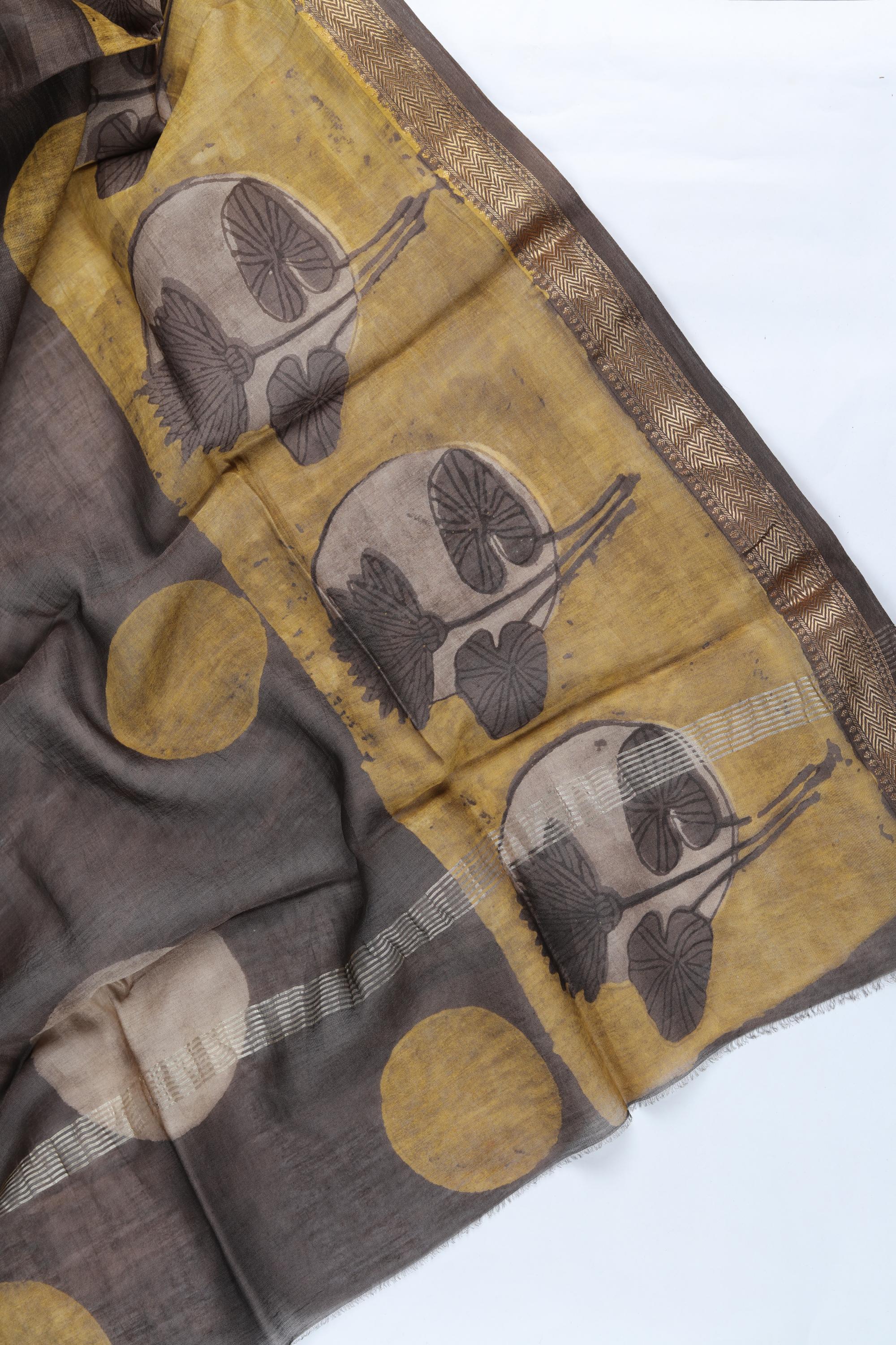 Chanderi 3 Piece Unstitched Suit Set – Traditional Weave-350