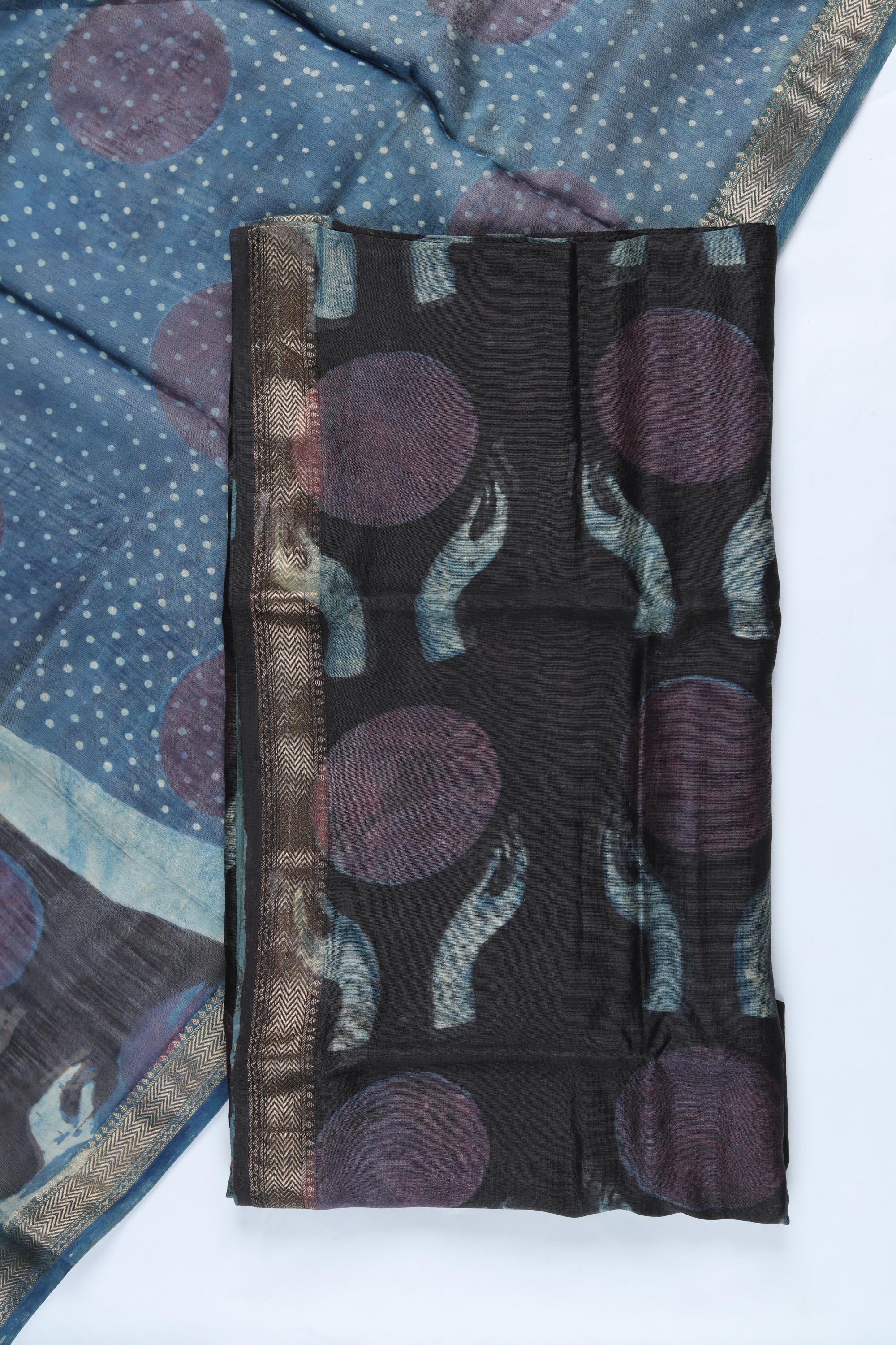 Chanderi 3 Piece Unstitched Suit Set – Traditional Weave-352