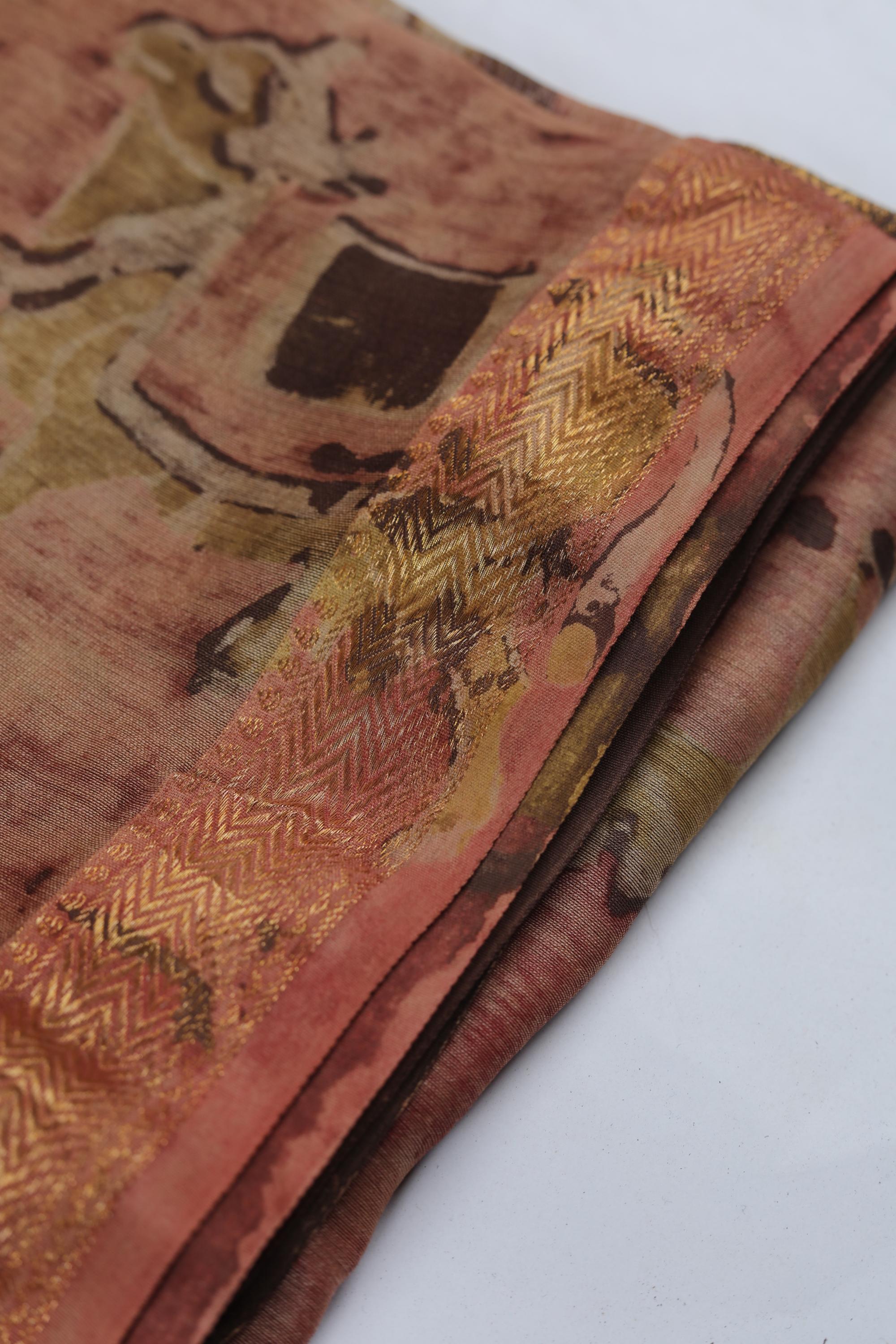 Chanderi 3 Piece Unstitched Suit Set – Traditional Weave-356