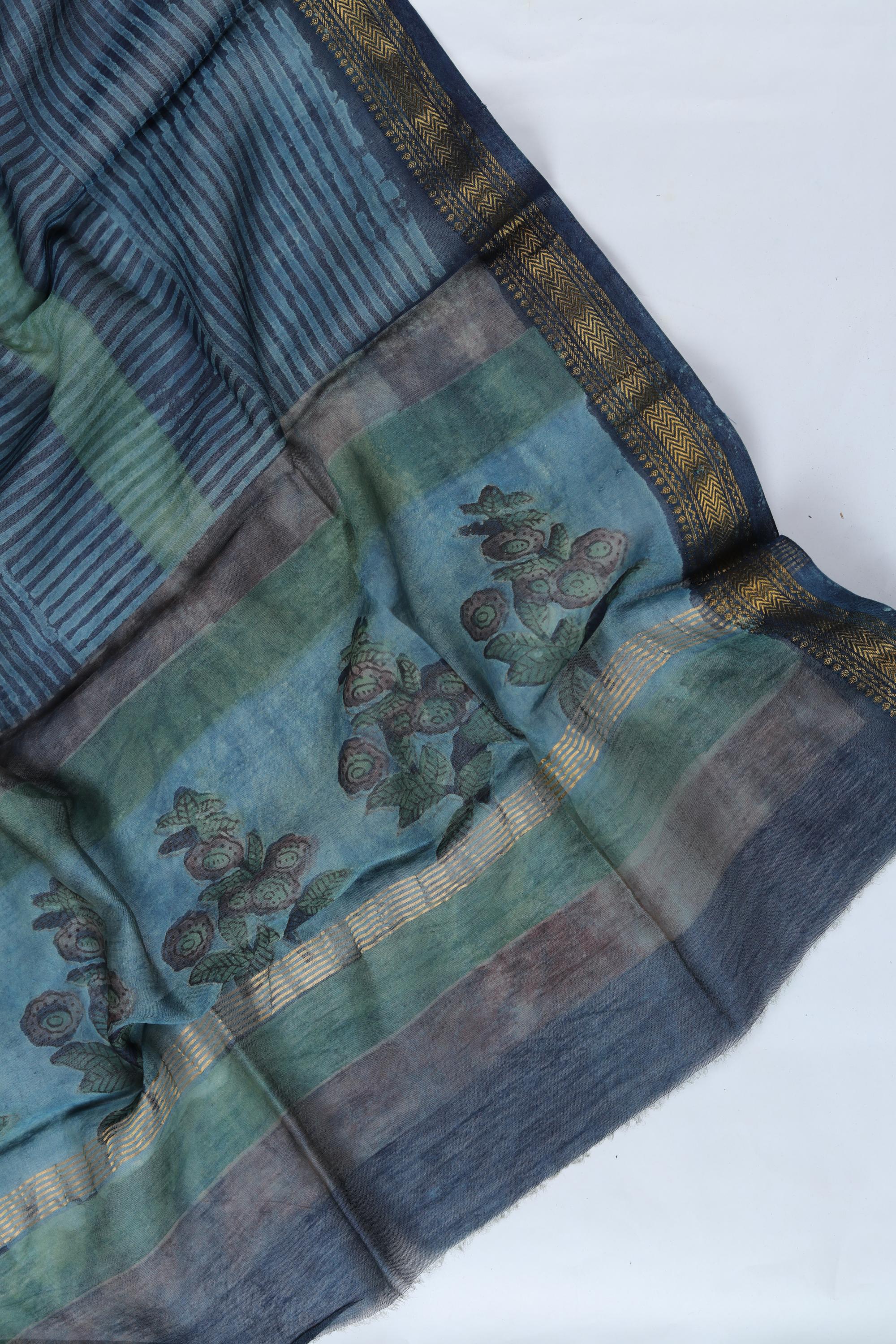 Chanderi 3 Piece Unstitched Suit Set – Traditional Weave-357