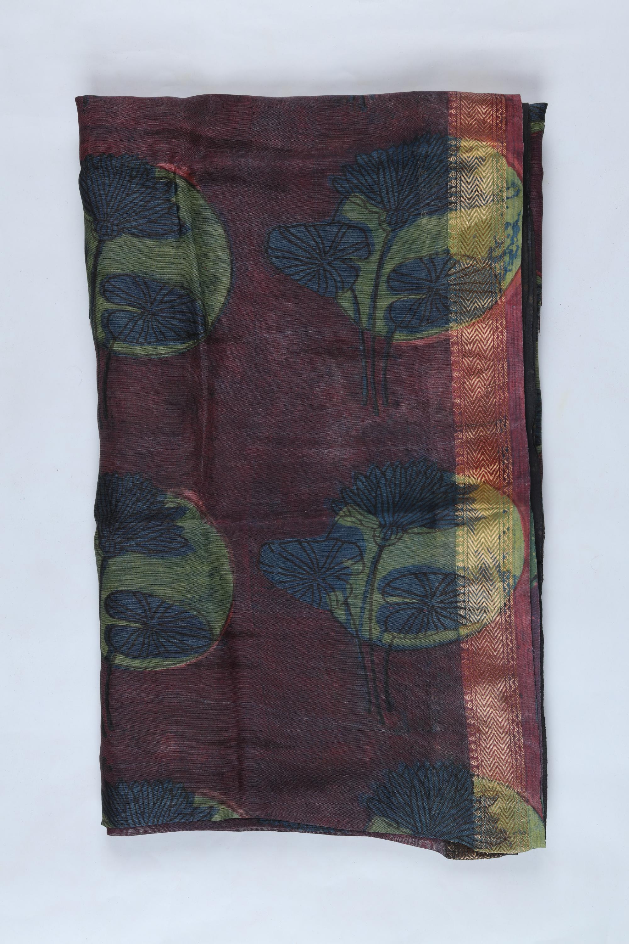 Chanderi 3 Piece Unstitched Suit Set – Traditional Weave-358