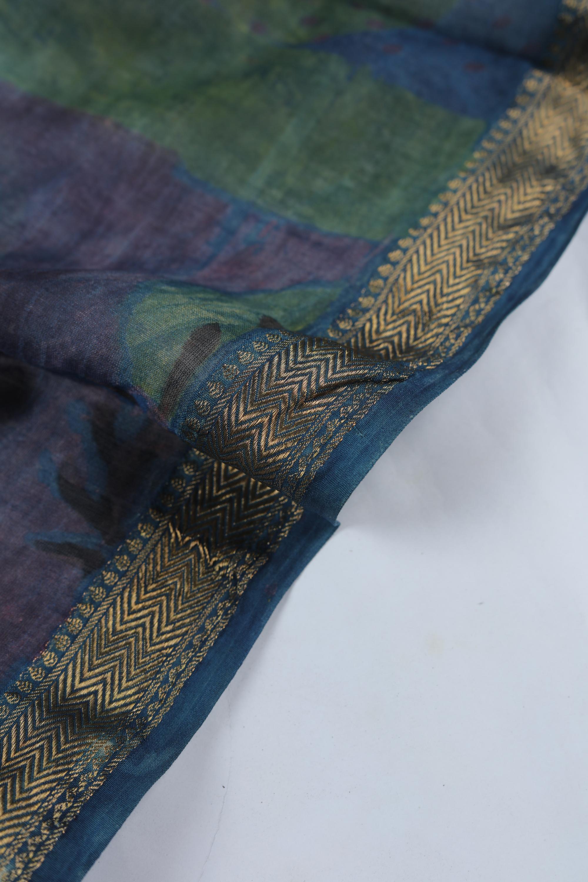 Chanderi 3 Piece Unstitched Suit Set – Traditional Weave-359