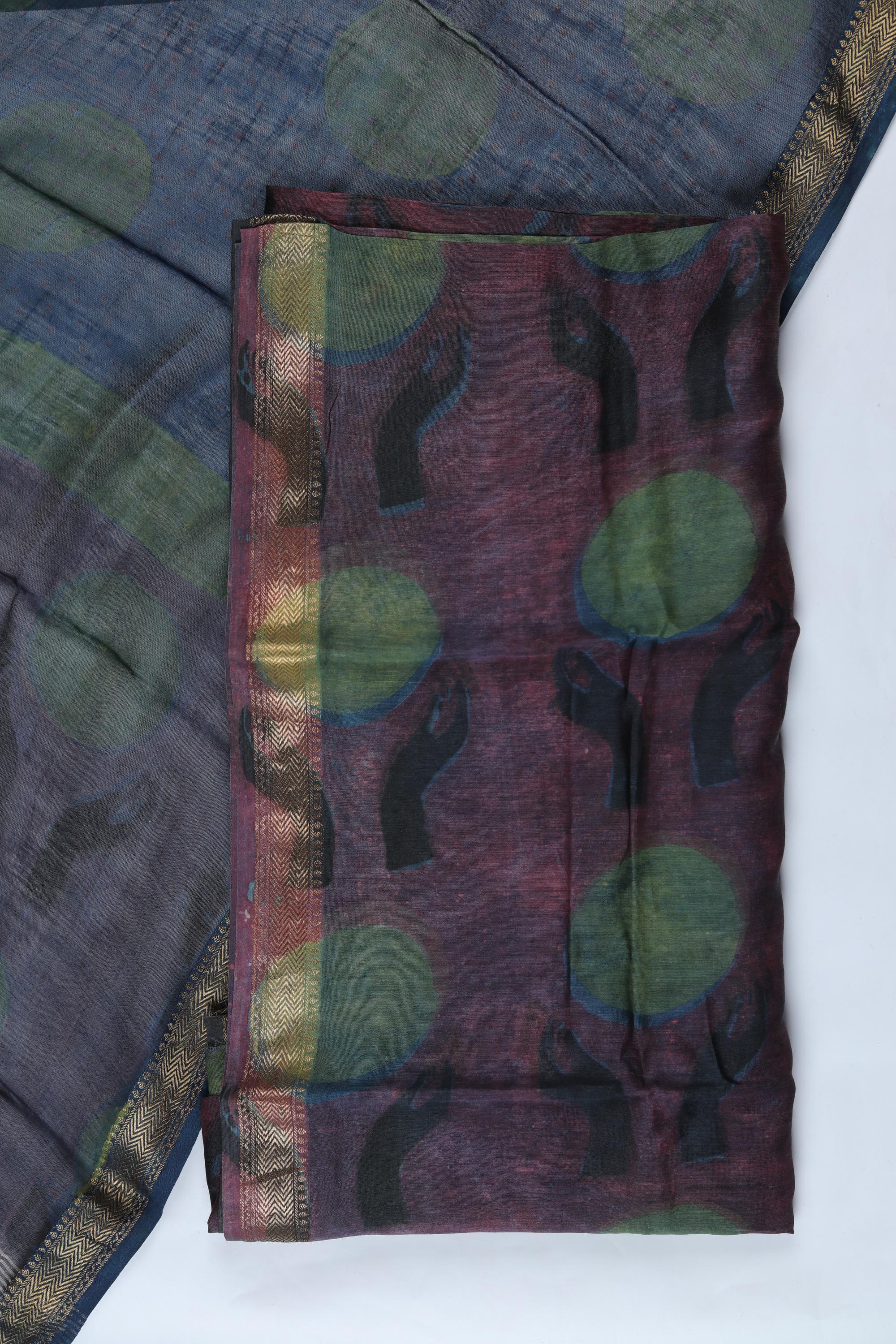 Chanderi 3 Piece Unstitched Suit Set – Traditional Weave-360