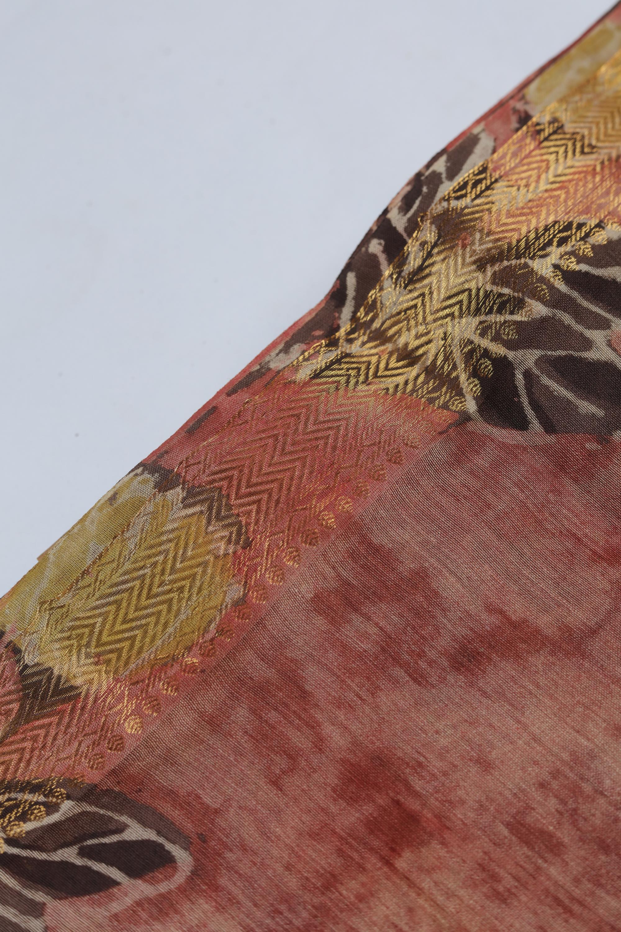 Chanderi 3 Piece Unstitched Suit Set – Traditional Weave-362