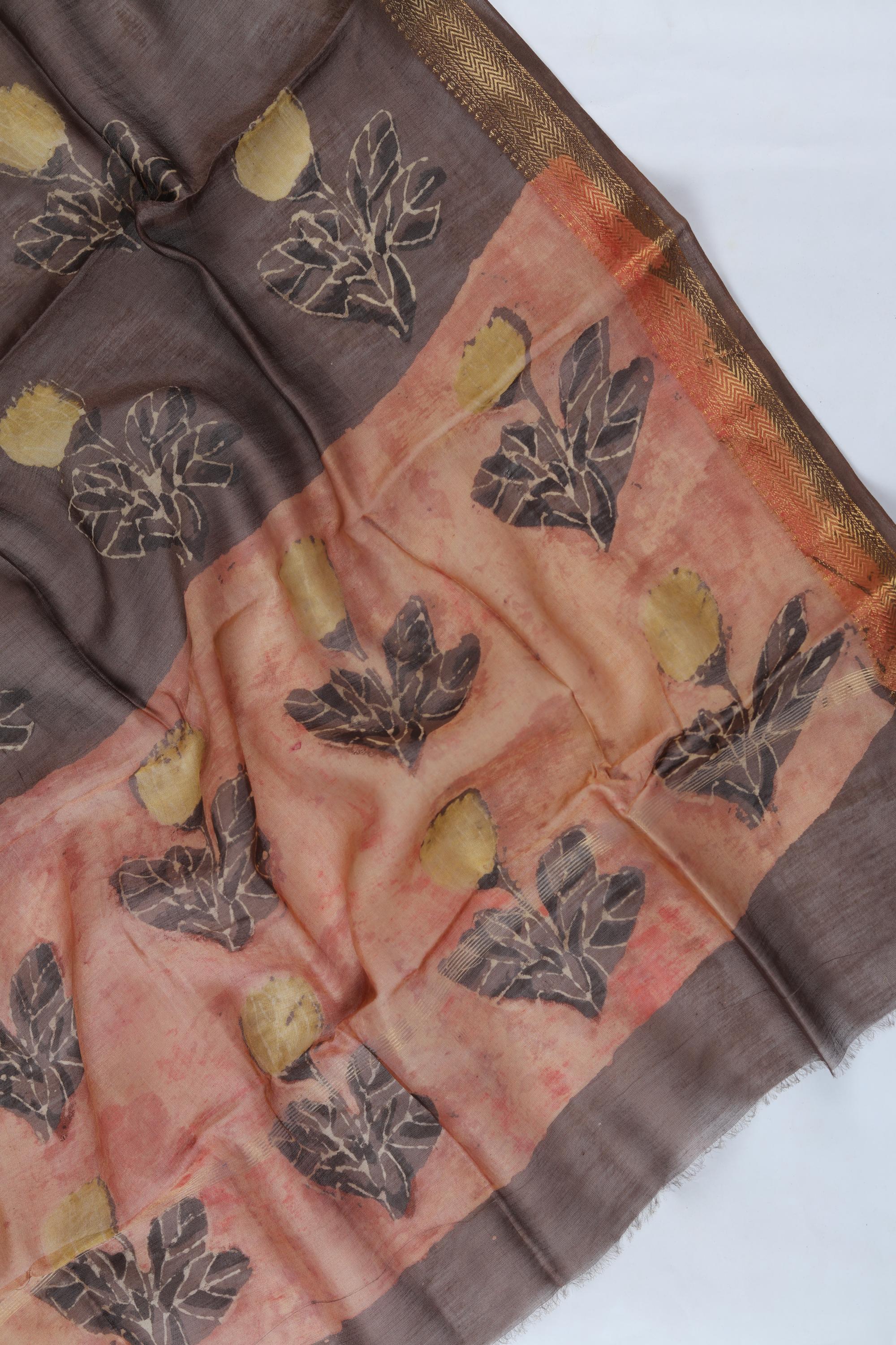 Chanderi 3 Piece Unstitched Suit Set – Traditional Weave-362