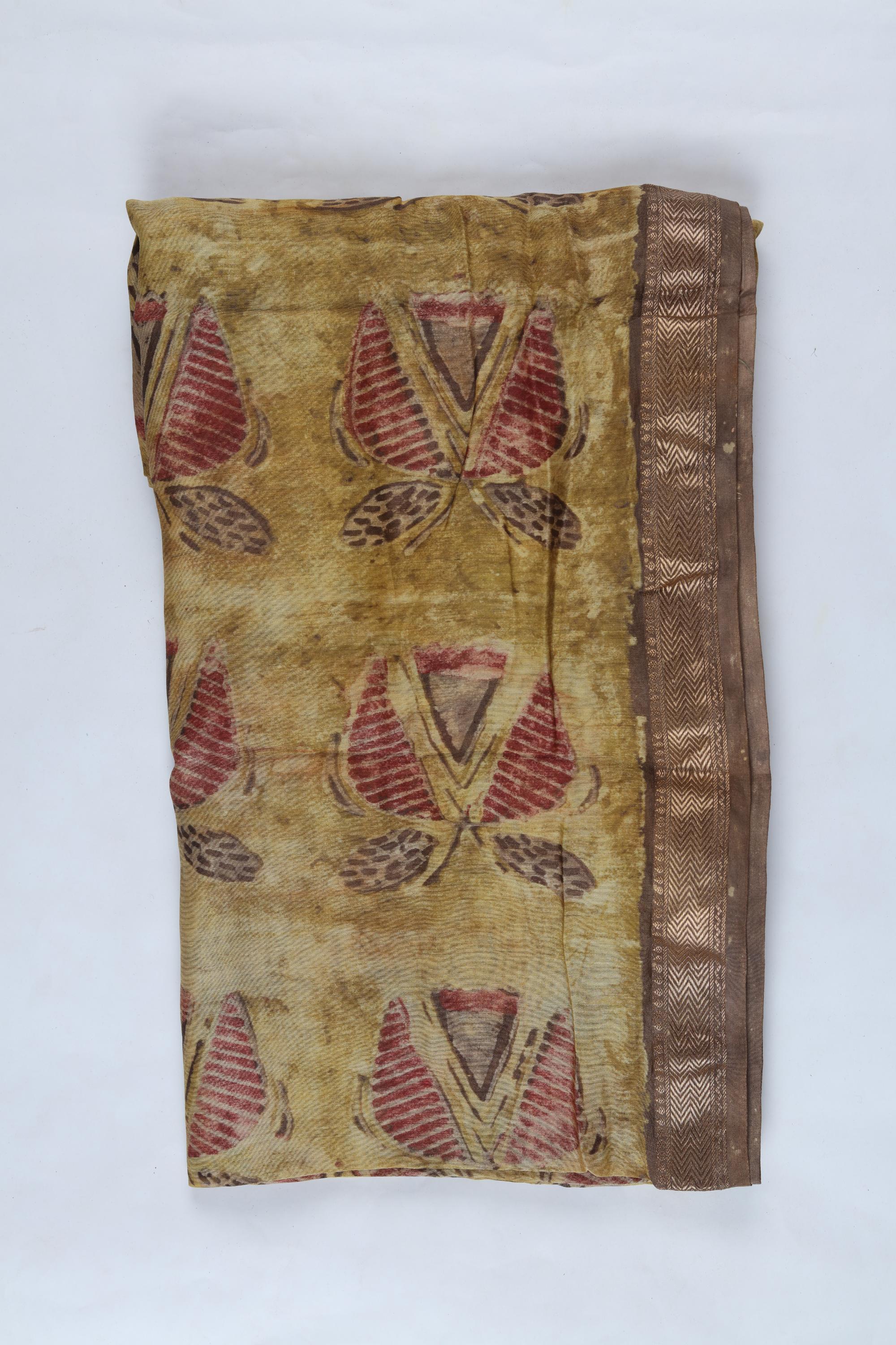 Chanderi 3 Piece Unstitched Suit Set – Traditional Weave-363