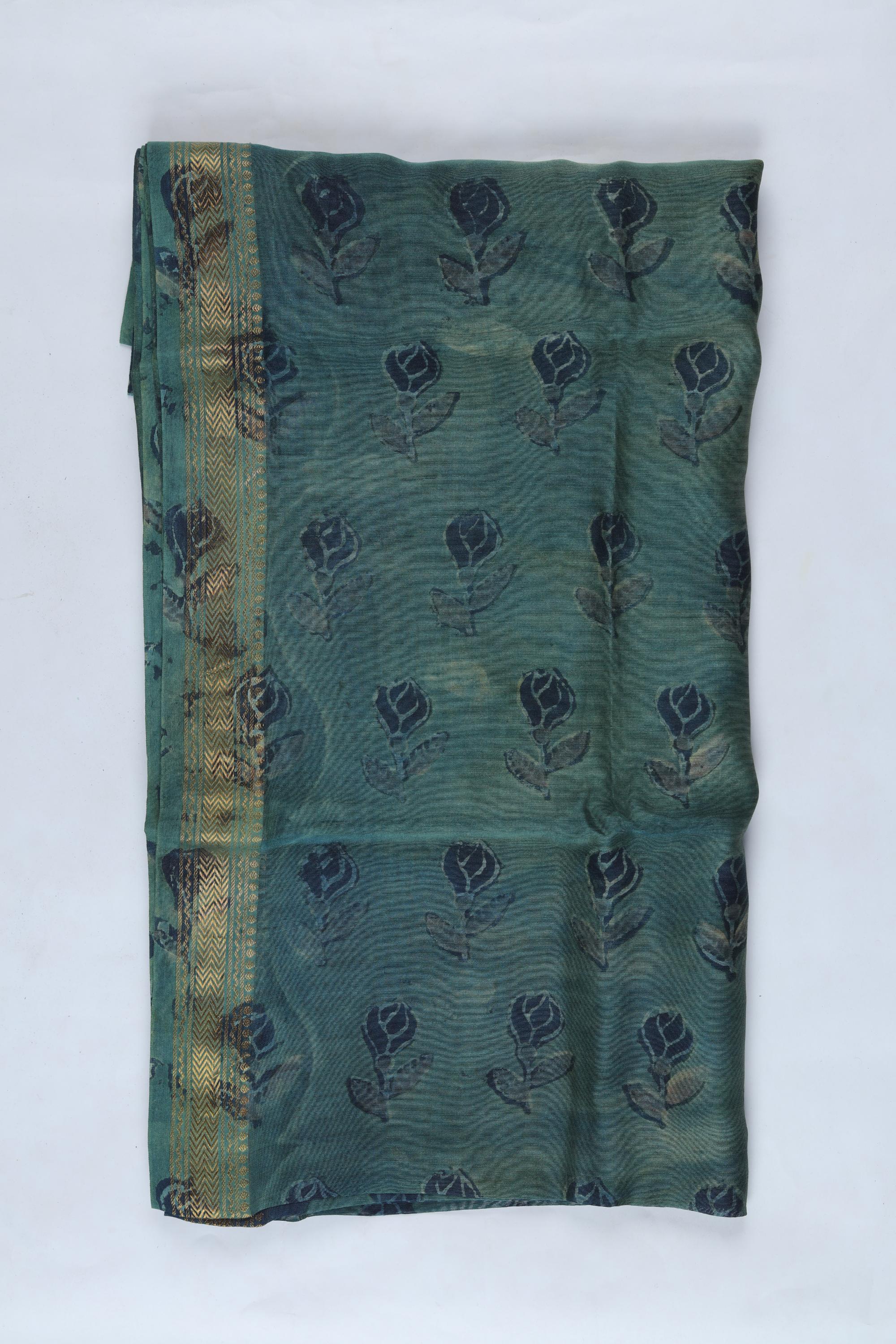 Chanderi 3 Piece Unstitched Suit Set – Traditional Weave-366