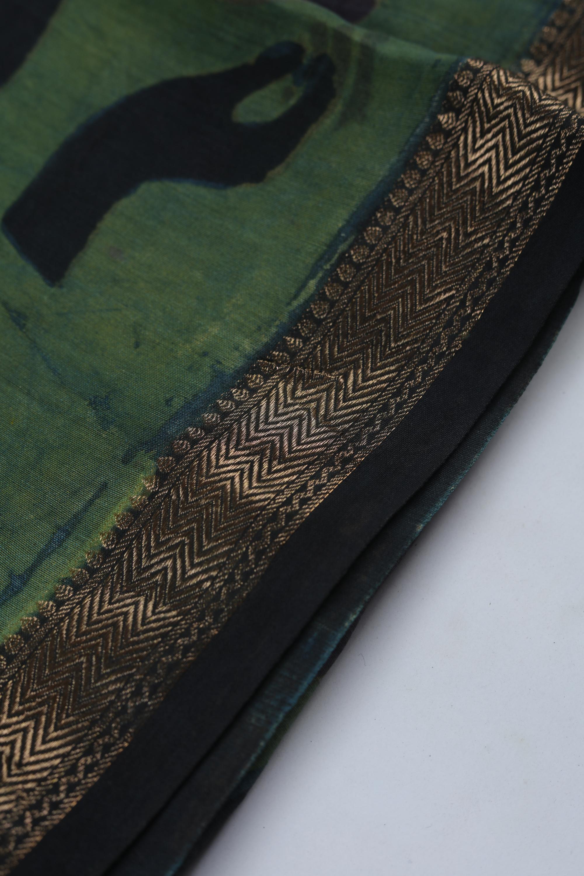 Chanderi 3 Piece Unstitched Suit Set – Traditional Weave-369