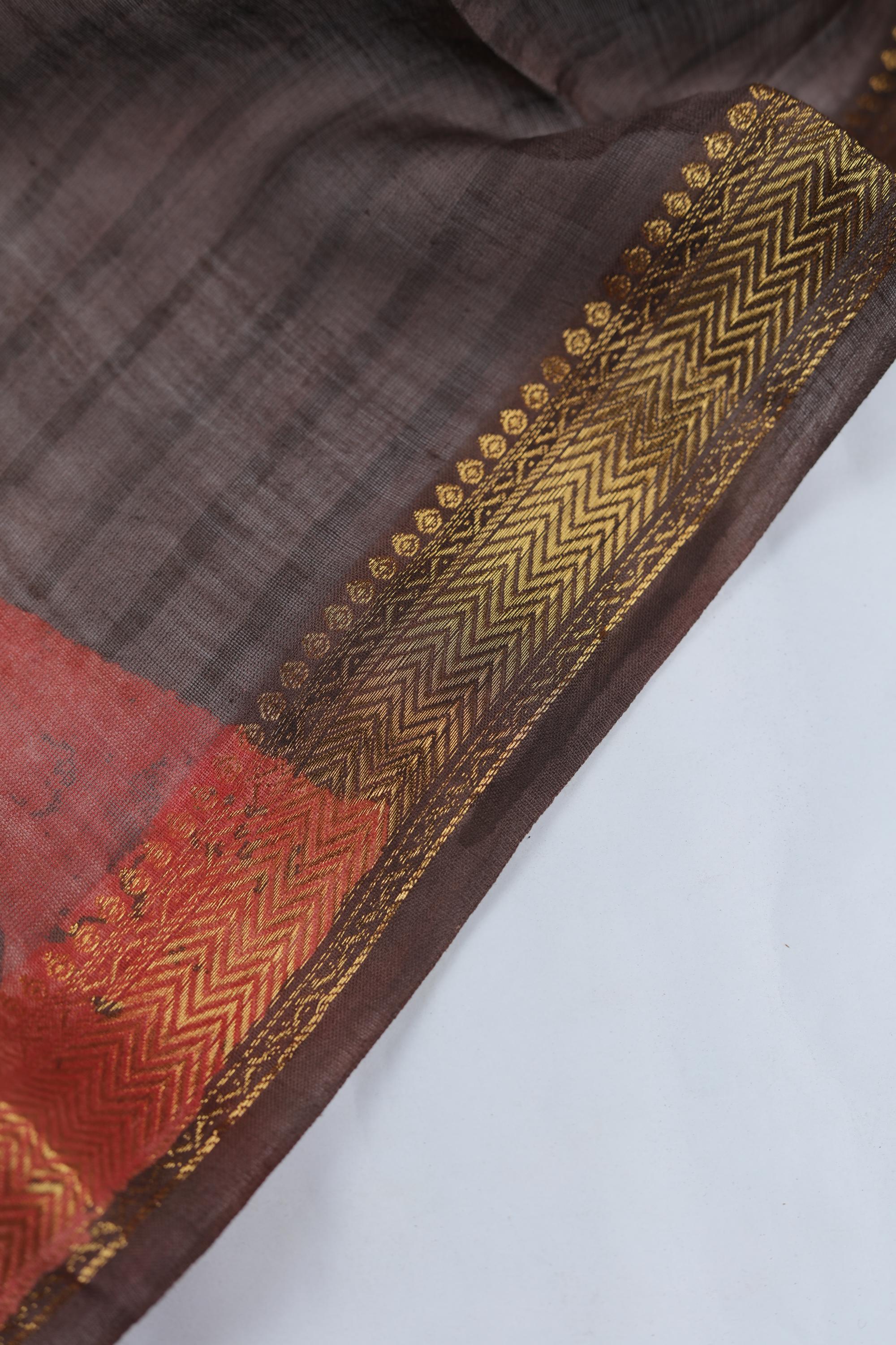 Chanderi 3 Piece Unstitched Suit Set – Traditional Weave-371