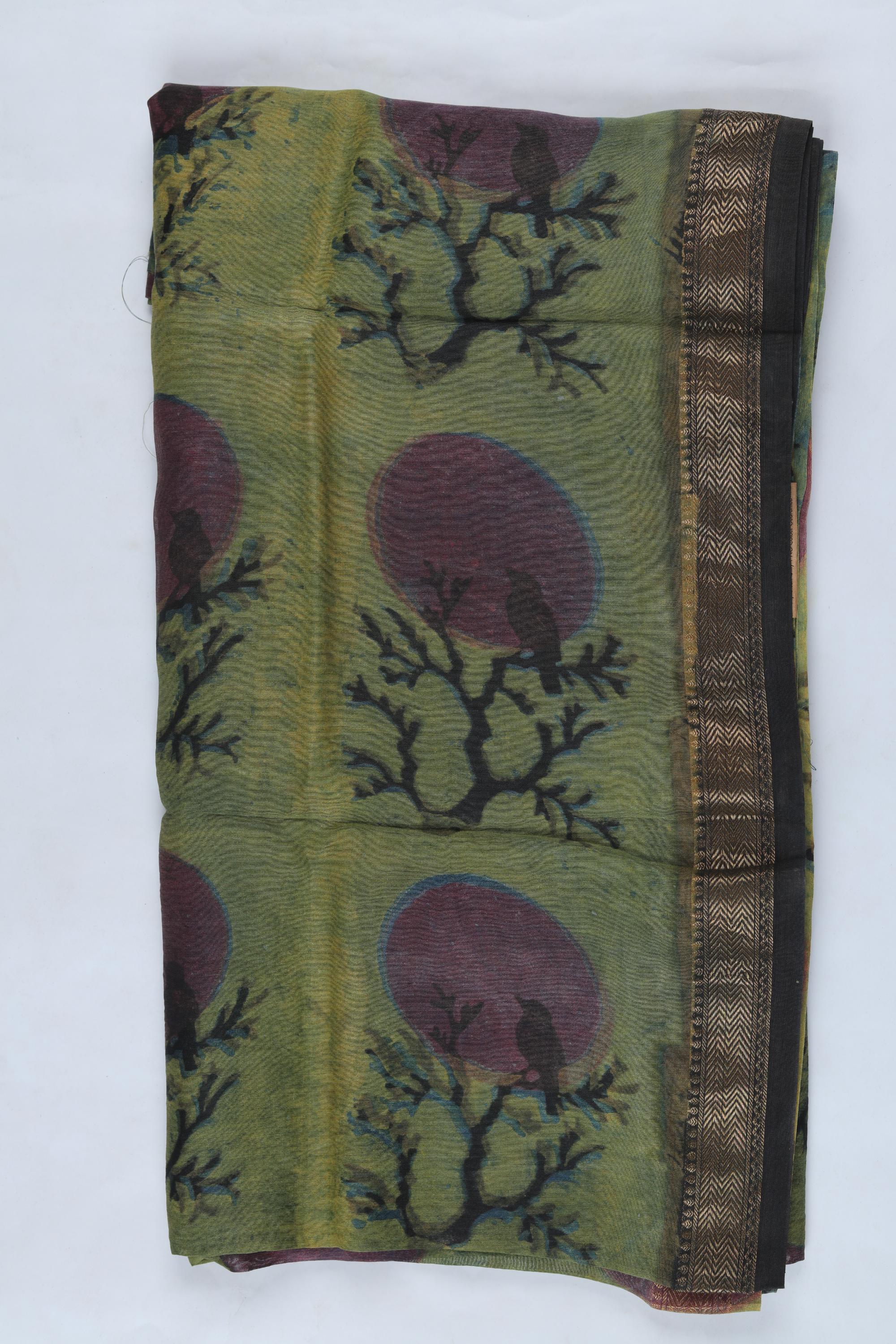 Chanderi 3 Piece Unstitched Suit Set – Traditional Weave-372