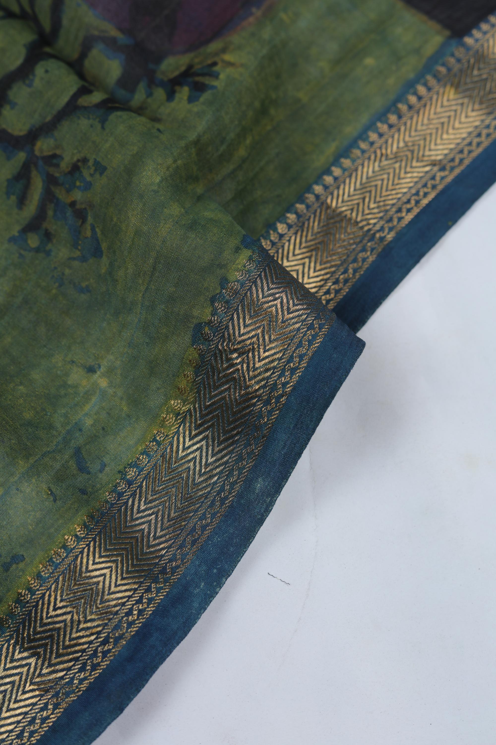 Chanderi 3 Piece Unstitched Suit Set – Traditional Weave-372