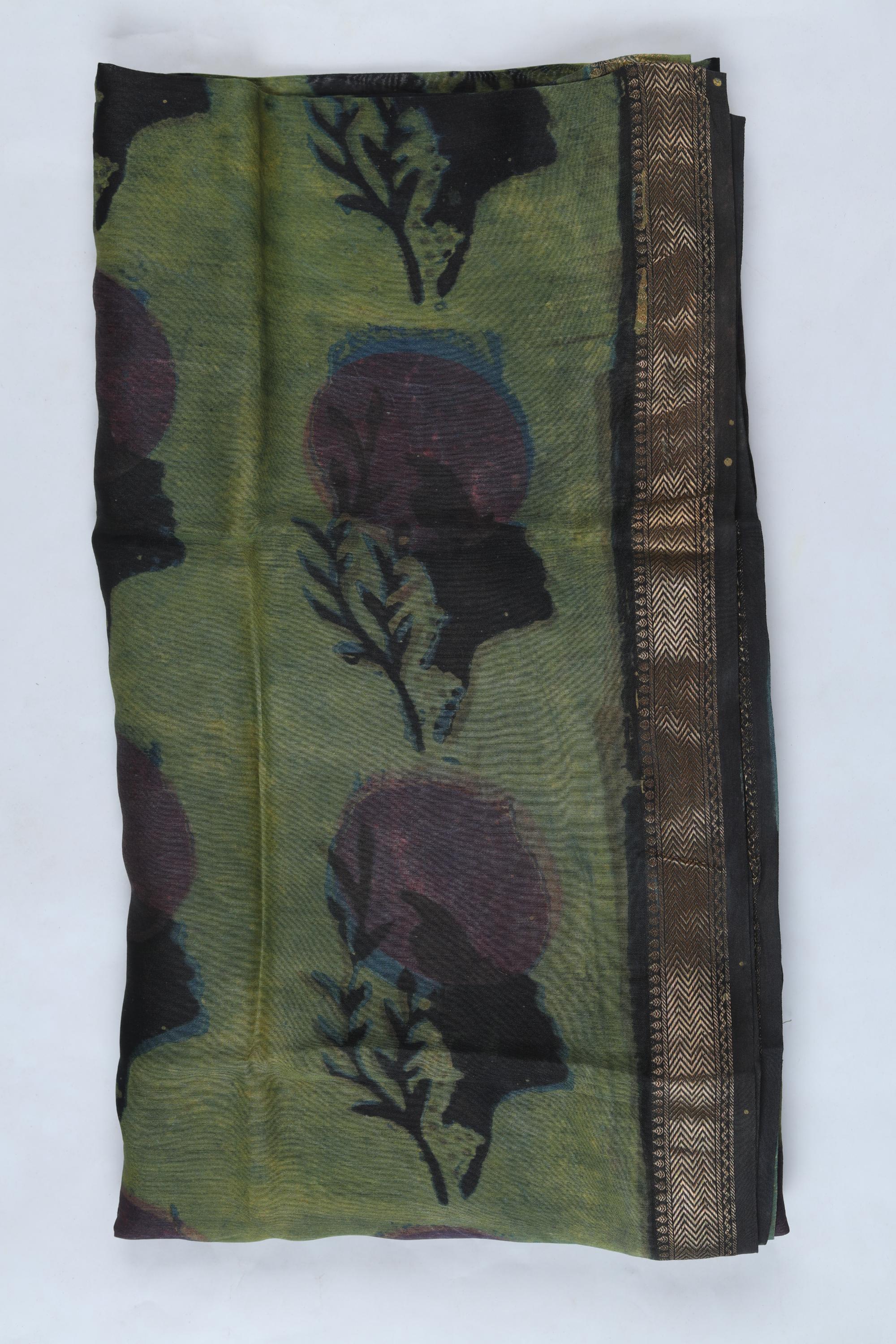 Chanderi 3 Piece Unstitched Suit Set – Traditional Weave-373