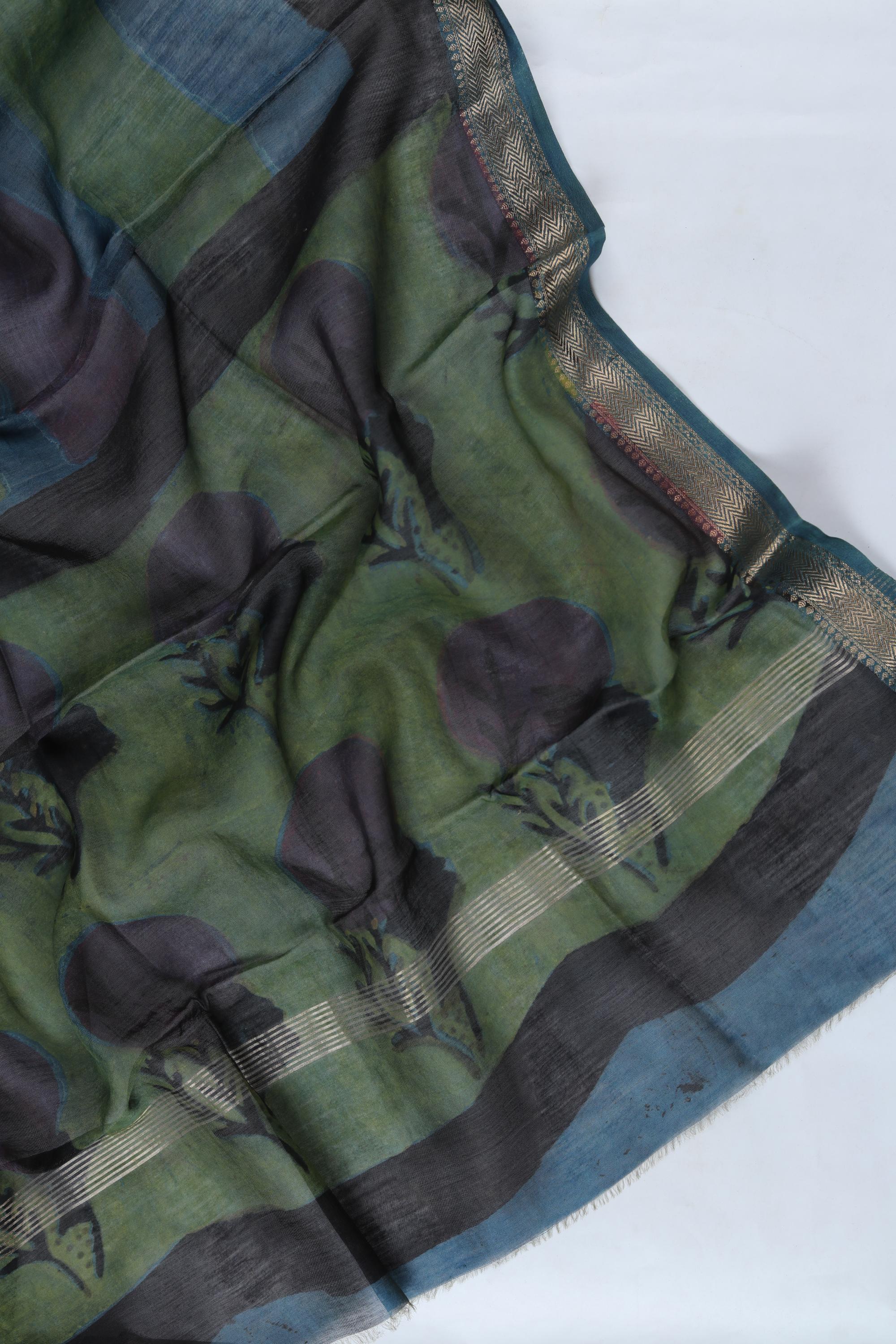 Chanderi 3 Piece Unstitched Suit Set – Traditional Weave-373