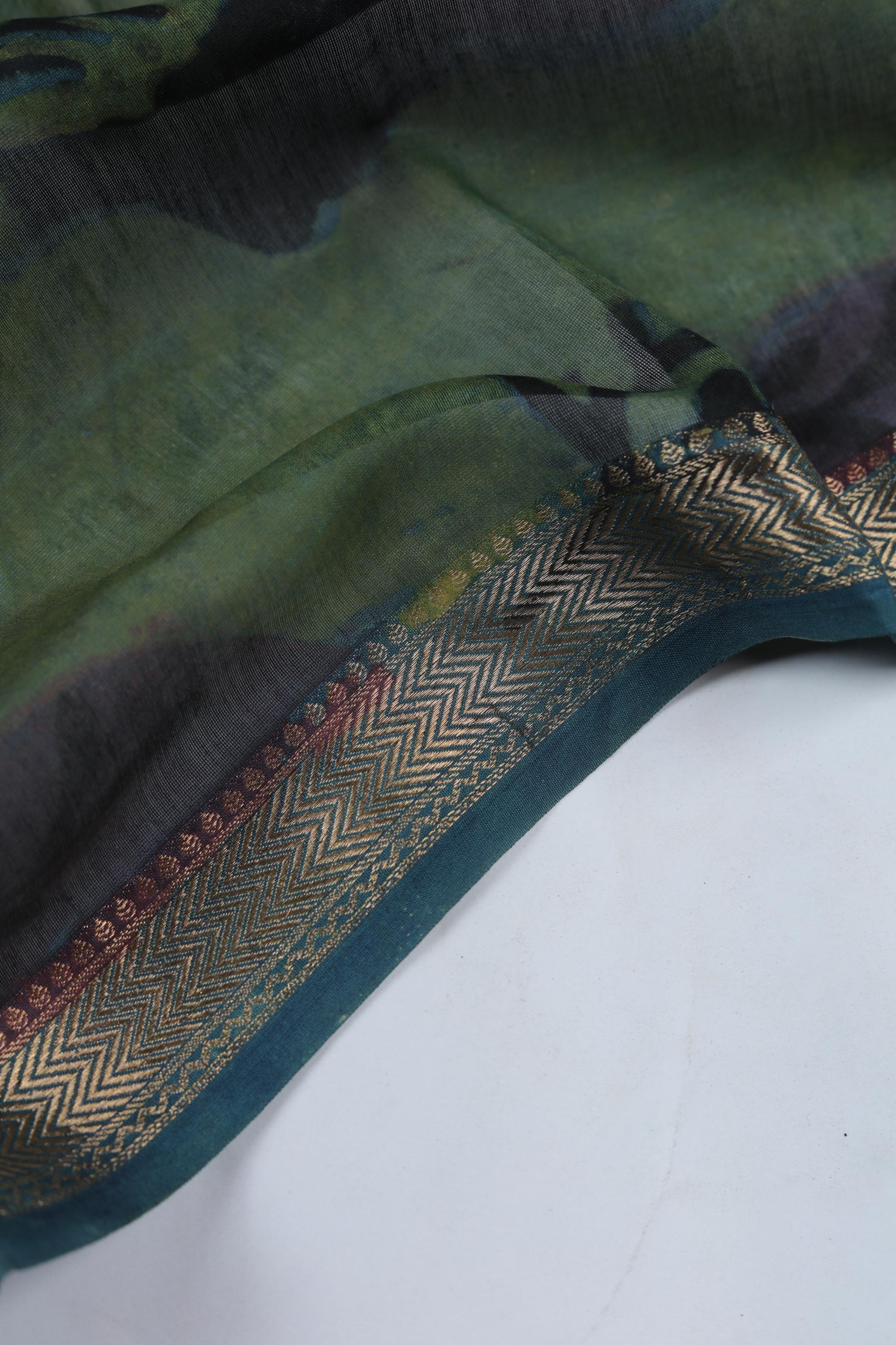 Chanderi 3 Piece Unstitched Suit Set – Traditional Weave-373