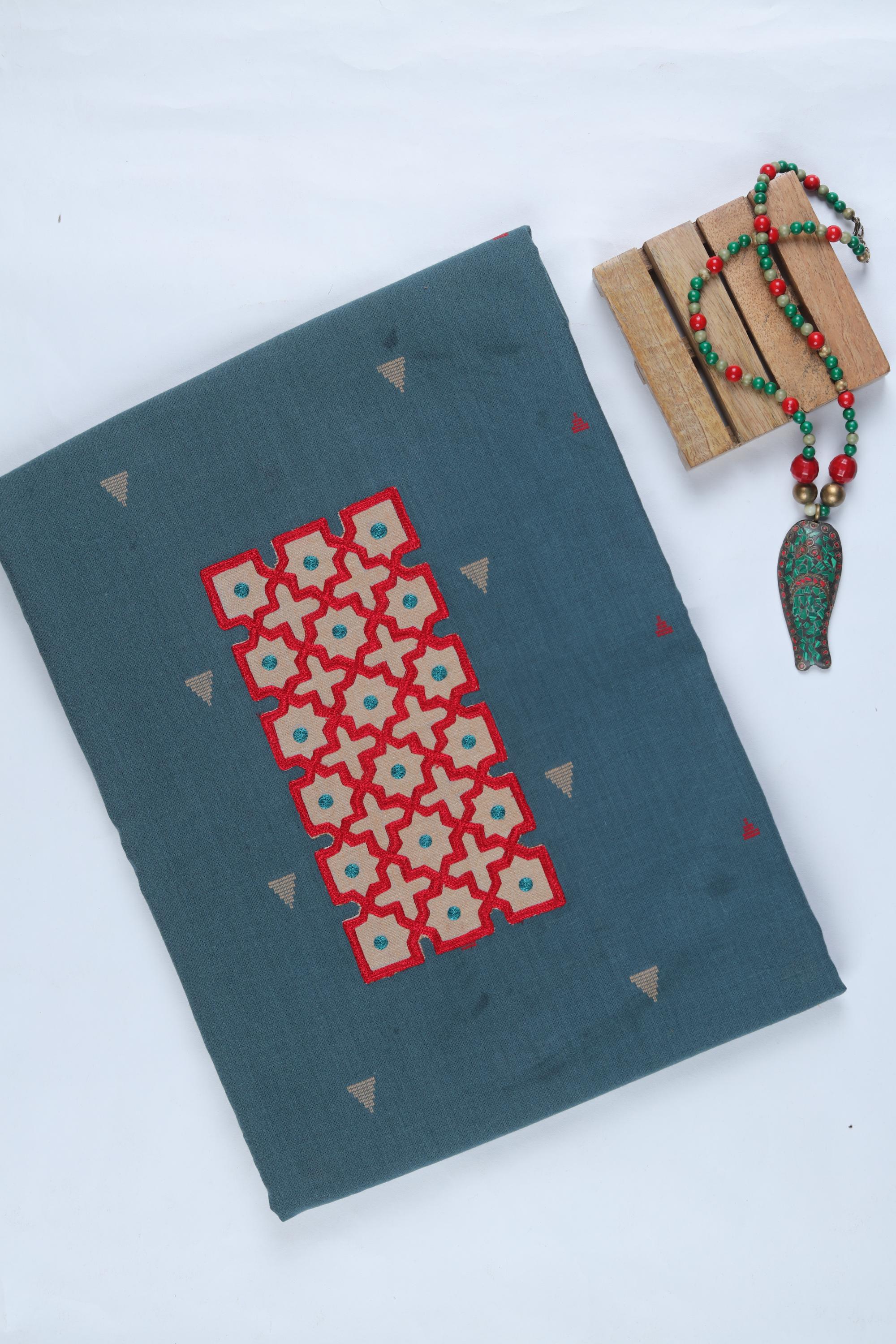 Embroidered Kurta Fabric – Elegant Embroidery-124