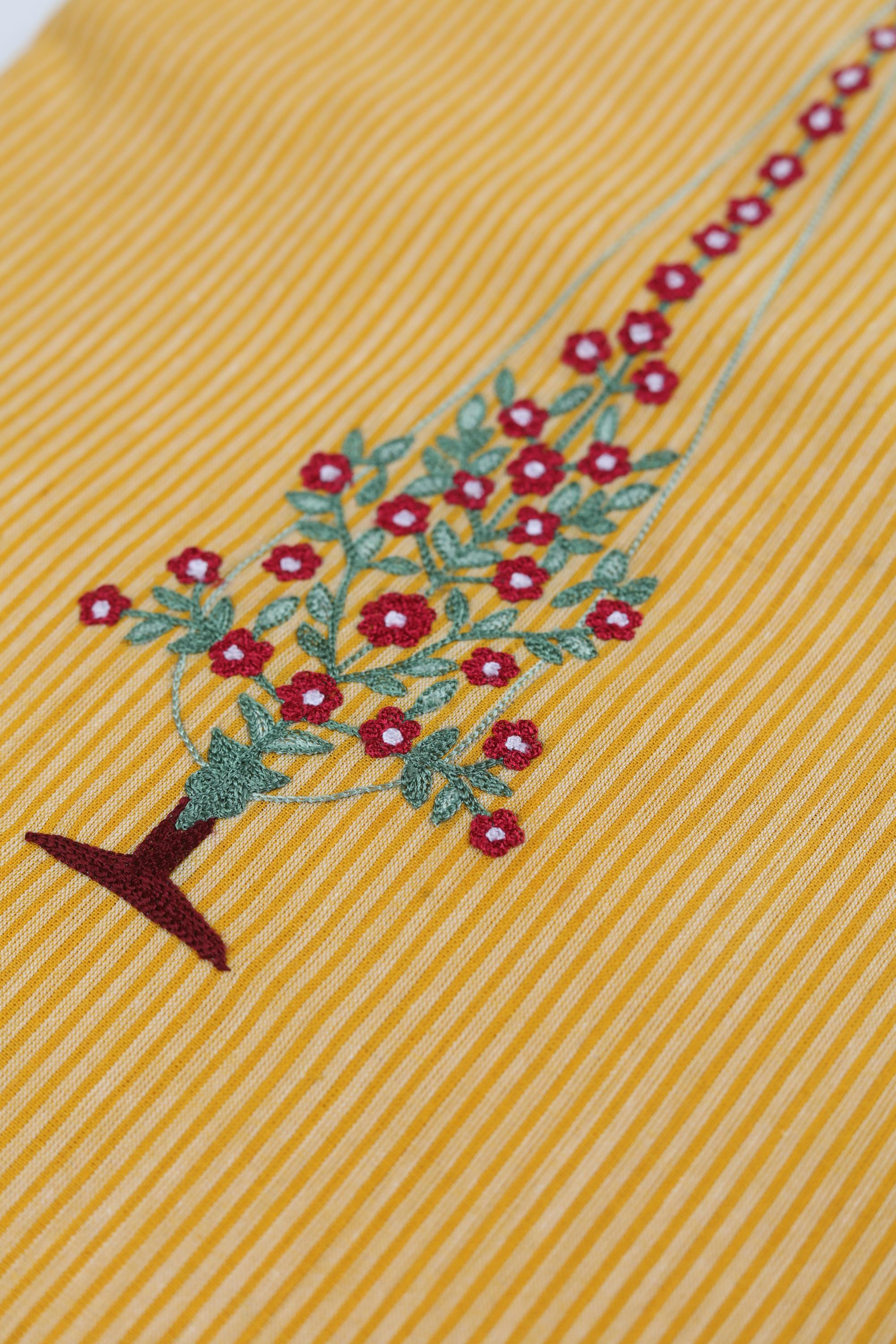 Embroidered Kurta Fabric – Elegant Embroidery-131