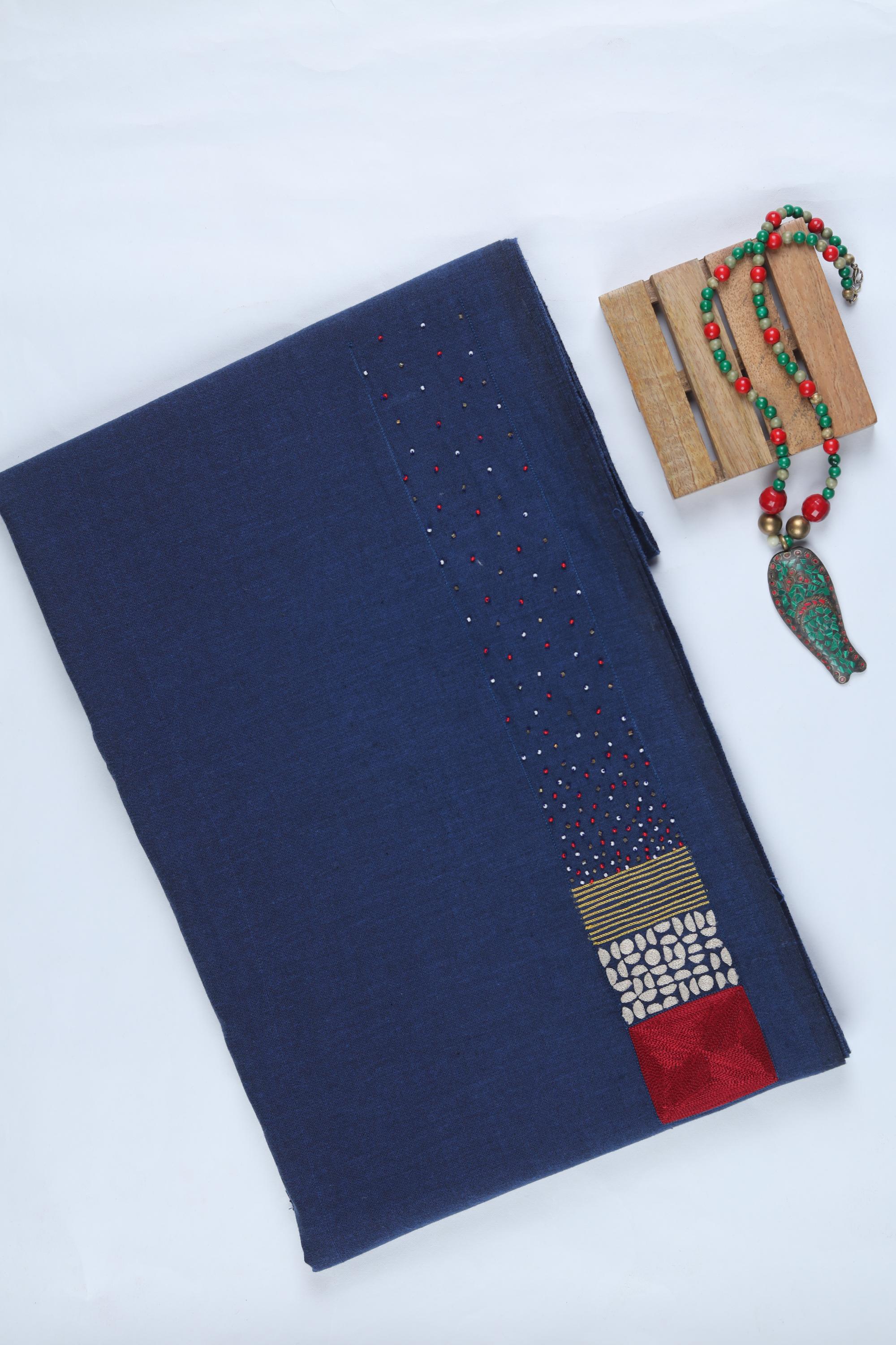 Embroidered Kurta Fabric – Elegant Embroidery-136