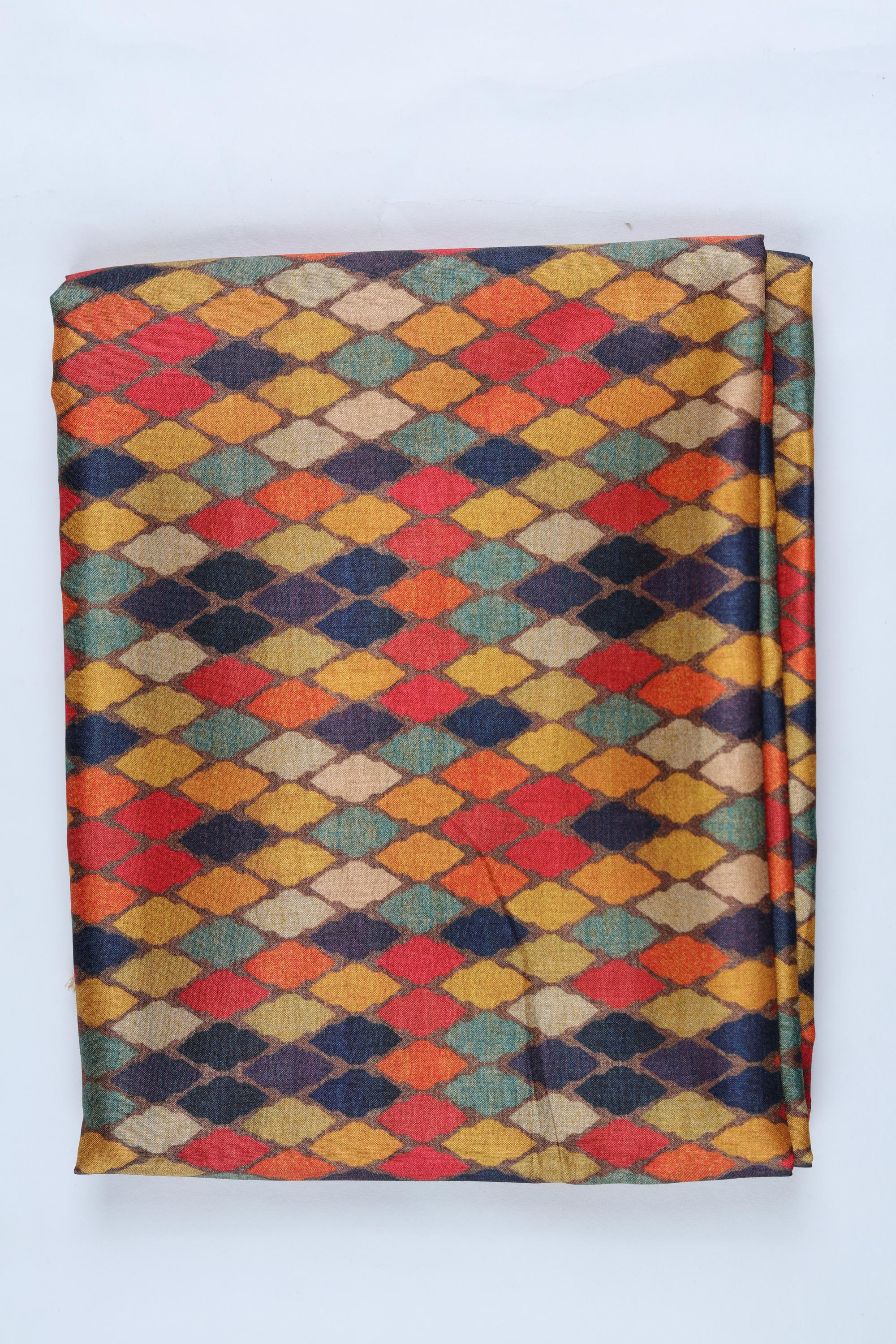 Blended Silk 3 Piece Unstitched Suit Set – Ethnic Craft410