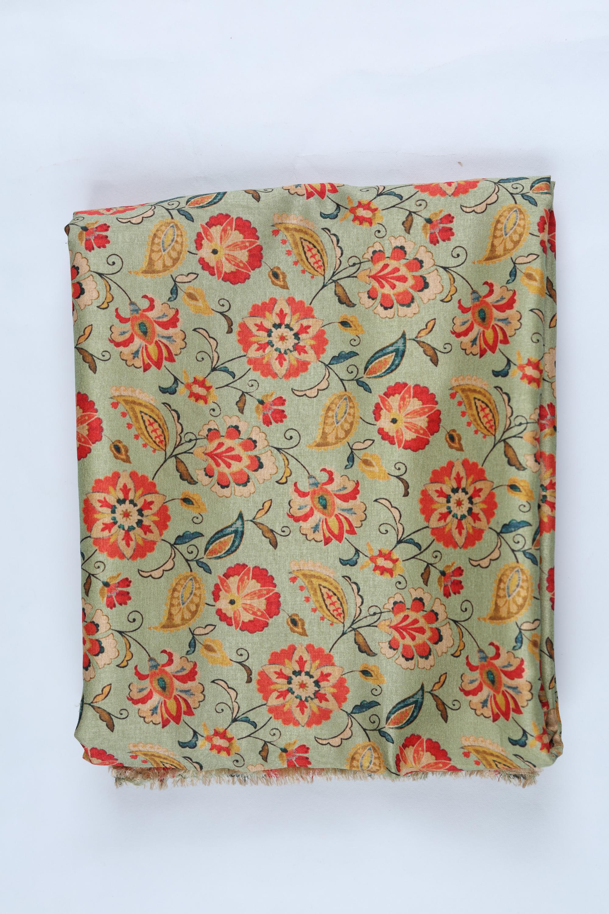 Blended Silk 3 Piece Unstitched Suit Set – Ethnic Craft-391