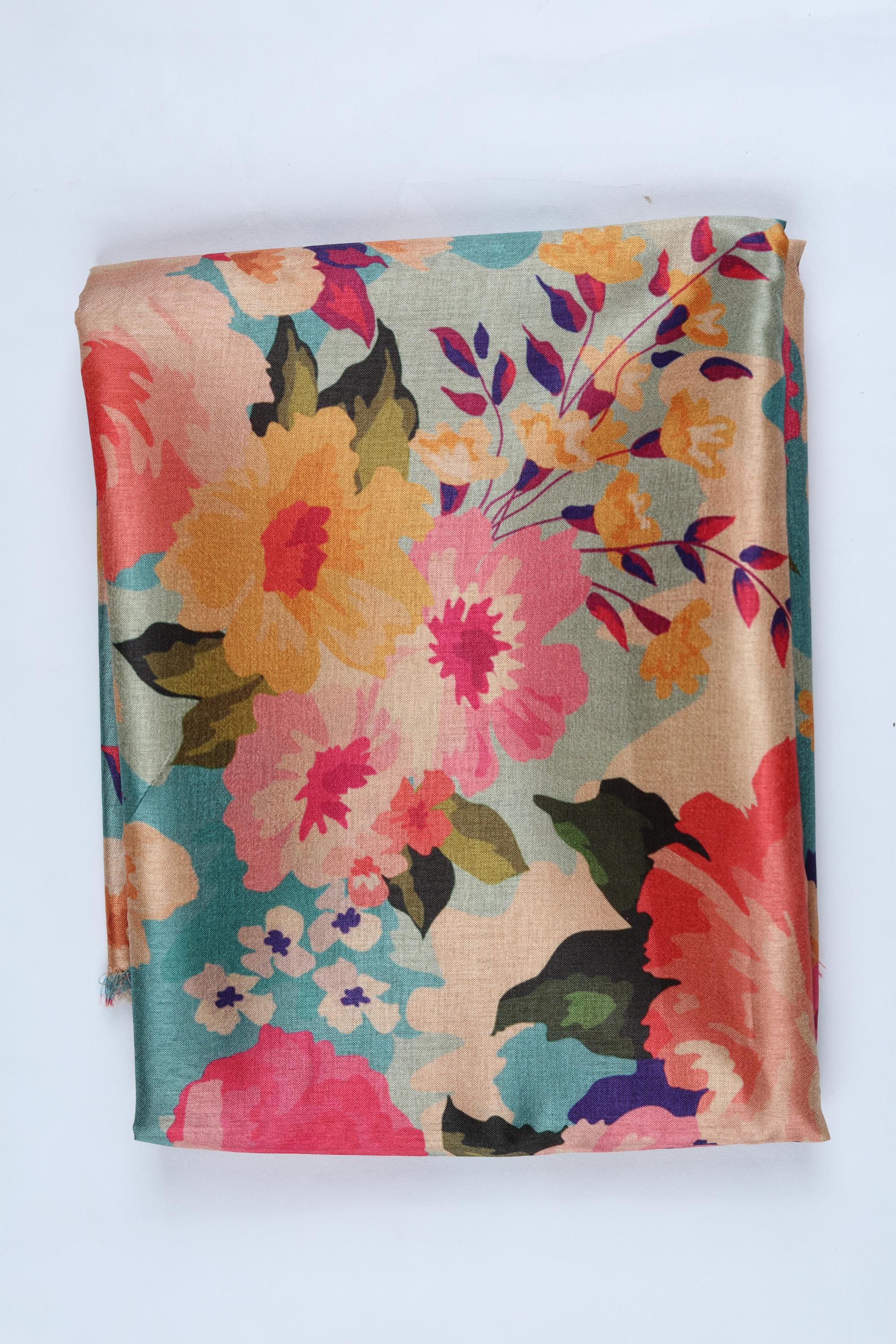 Blended Silk 3 Piece Unstitched Suit Set – Ethnic Craft-393