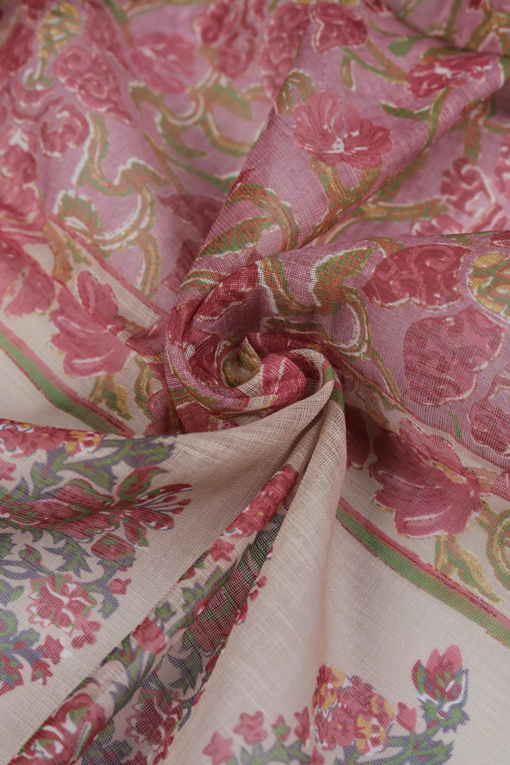 Blended Silk 3 Piece Unstitched Suit Set – Elegant Embroidery-417