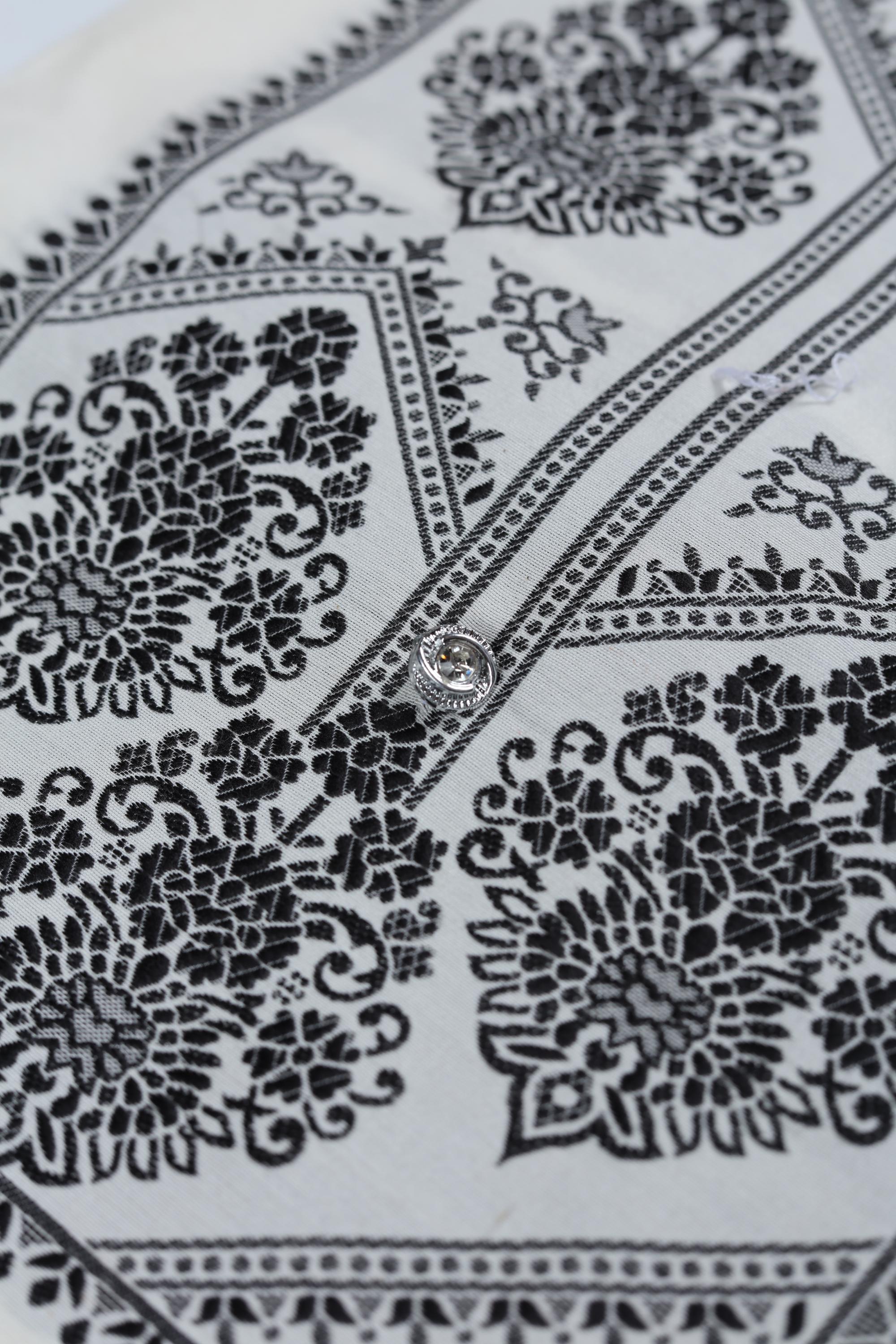 Cotton Silk 3 Piece Unstitched Suit Set – Elegant Embroidery-421