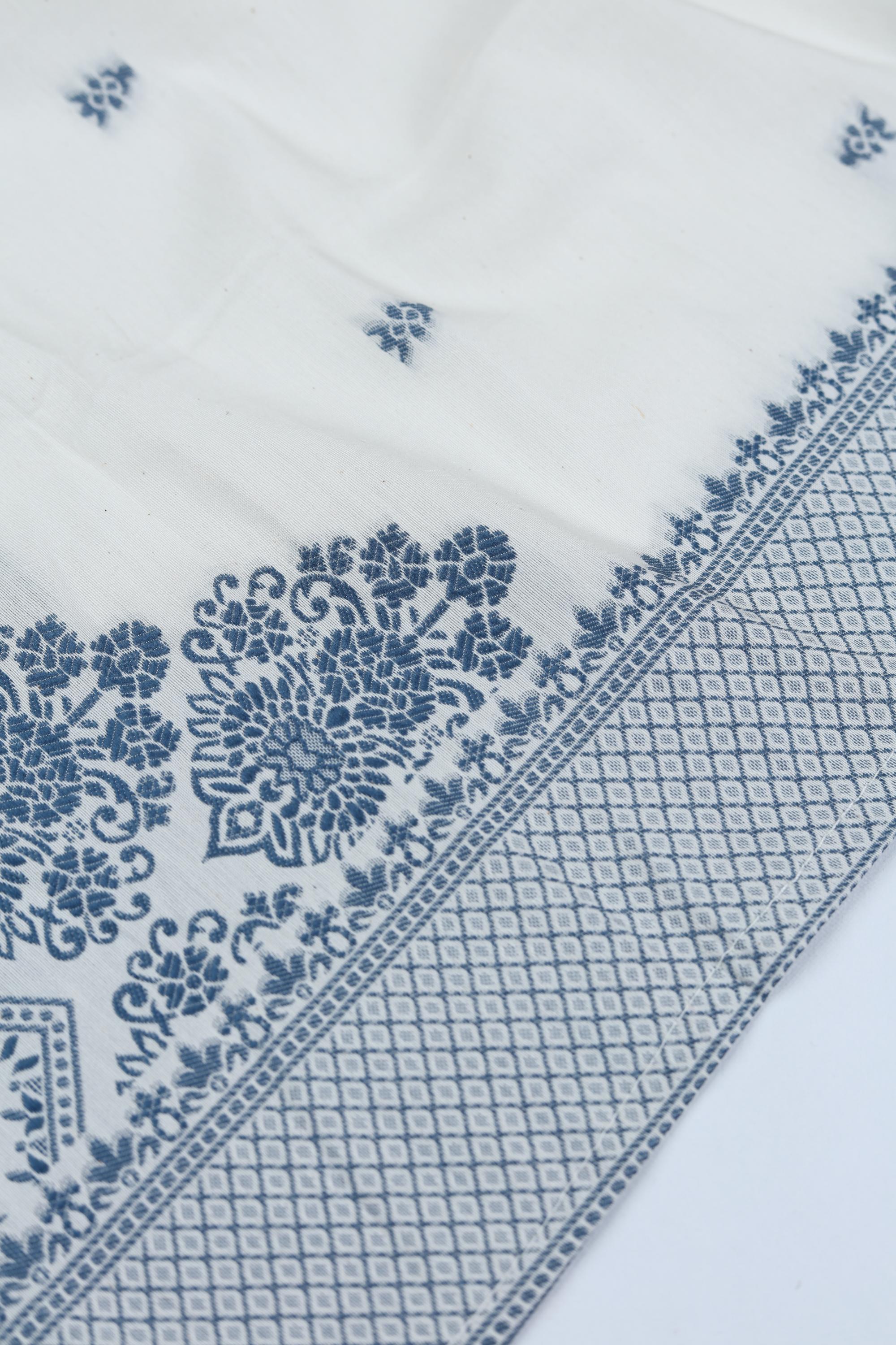 Cotton Silk 3 Piece Unstitched Suit Set – Elegant Embroidery-422