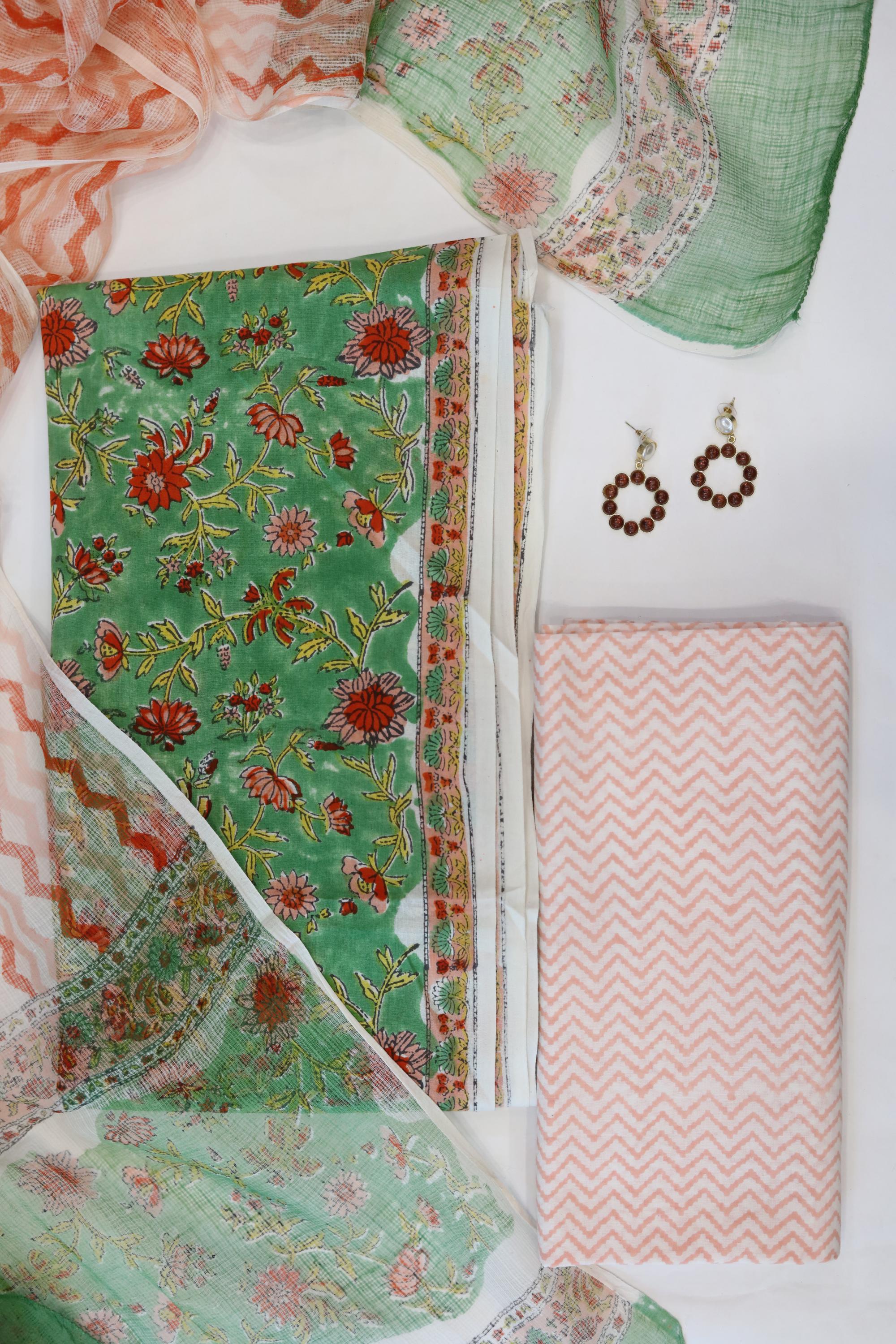 Cotton 3 Piece Unstitched Set -40