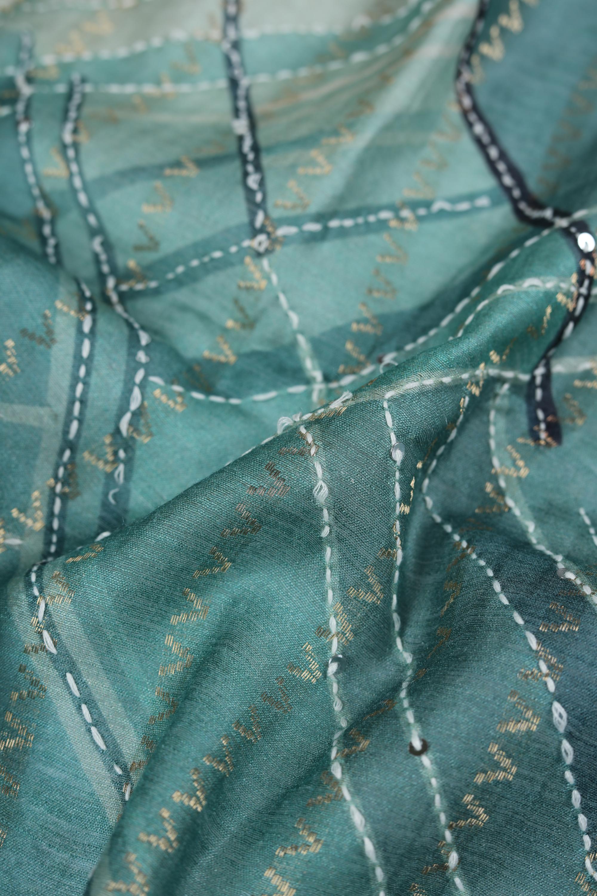 Malai Cotton 3 Piece Unstitched Set - Traditional Weave 432